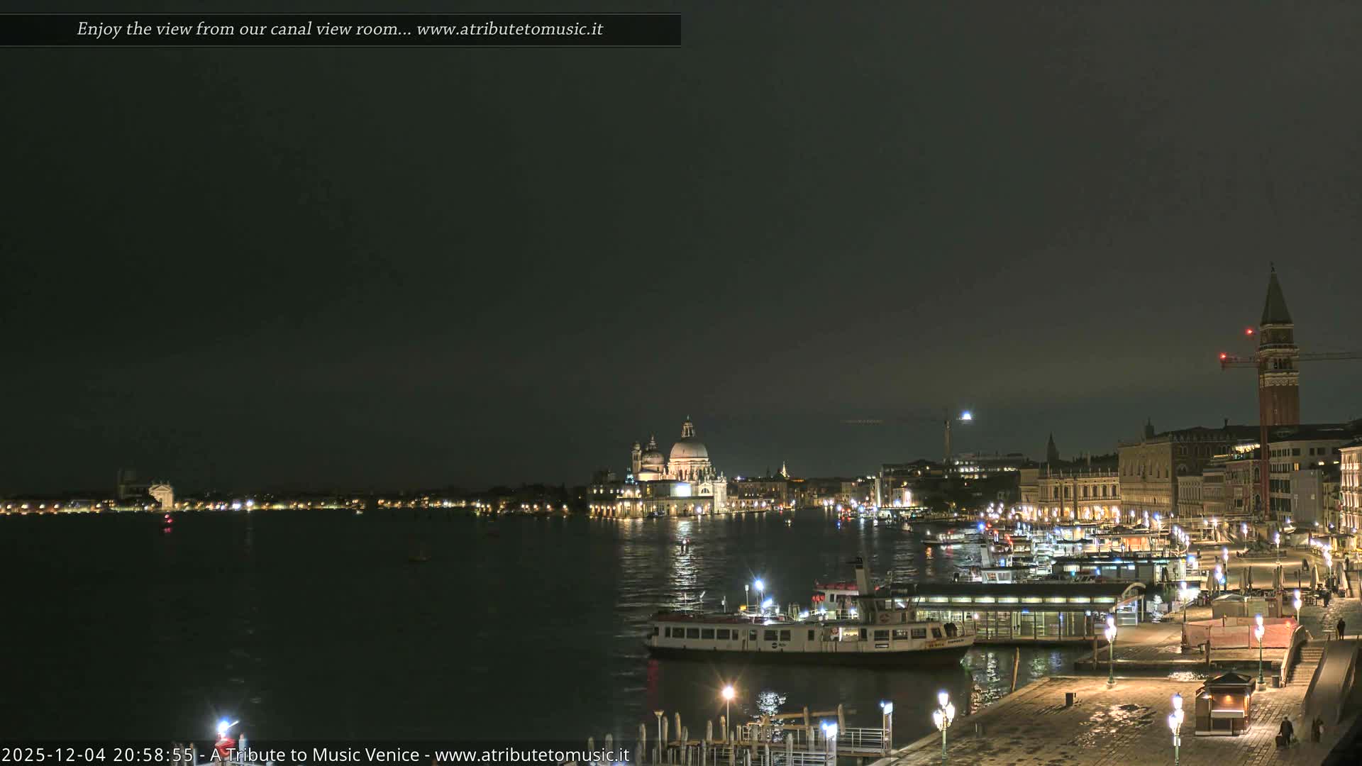 Venice City Live Cam from St. Mark's Basin - Venice, Veneto, Italy
