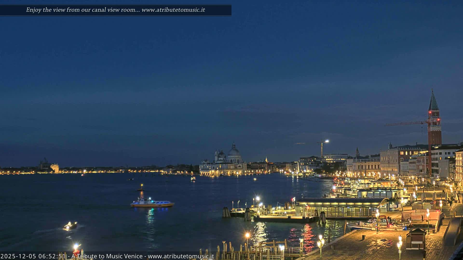 Venice City Live Cam from St. Mark's Basin - Venice, Veneto, Italy