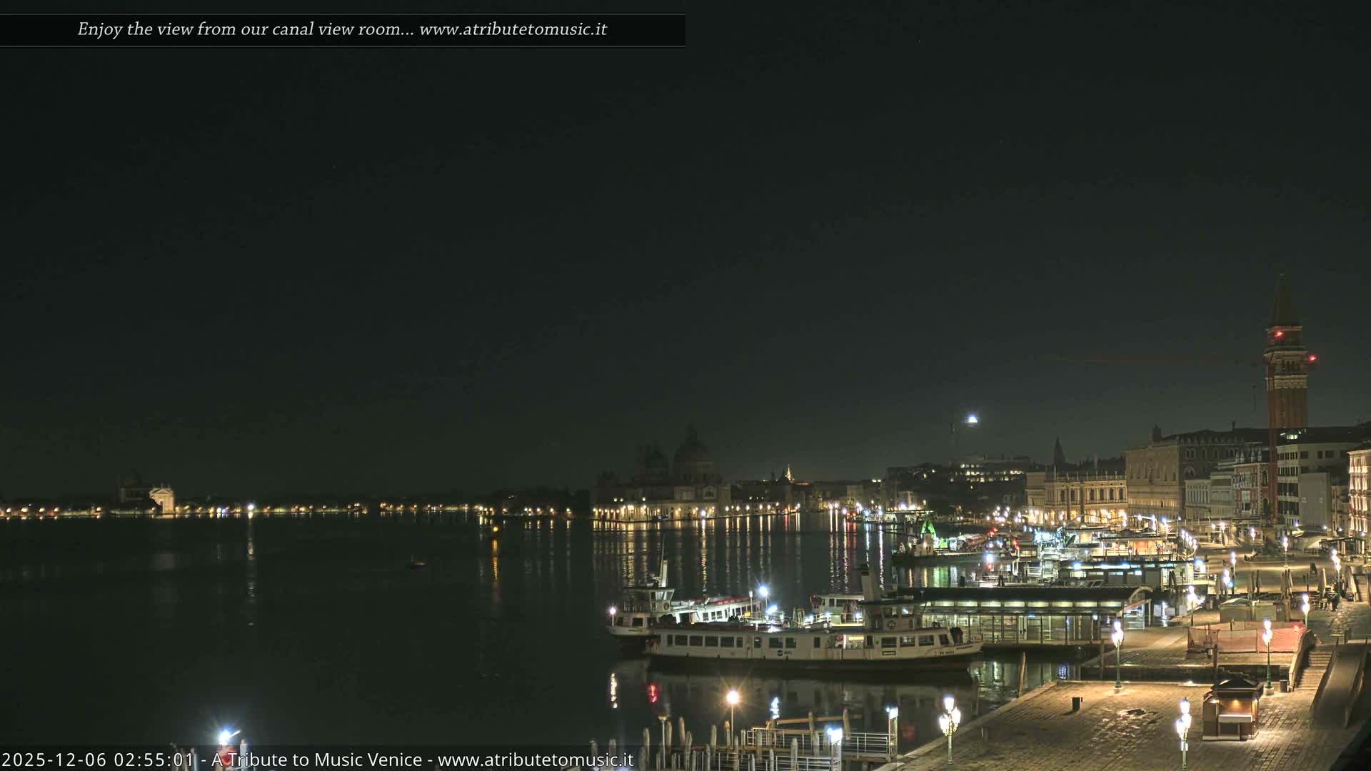 Venice City Live Cam from St. Mark's Basin - Venice, Veneto, Italy