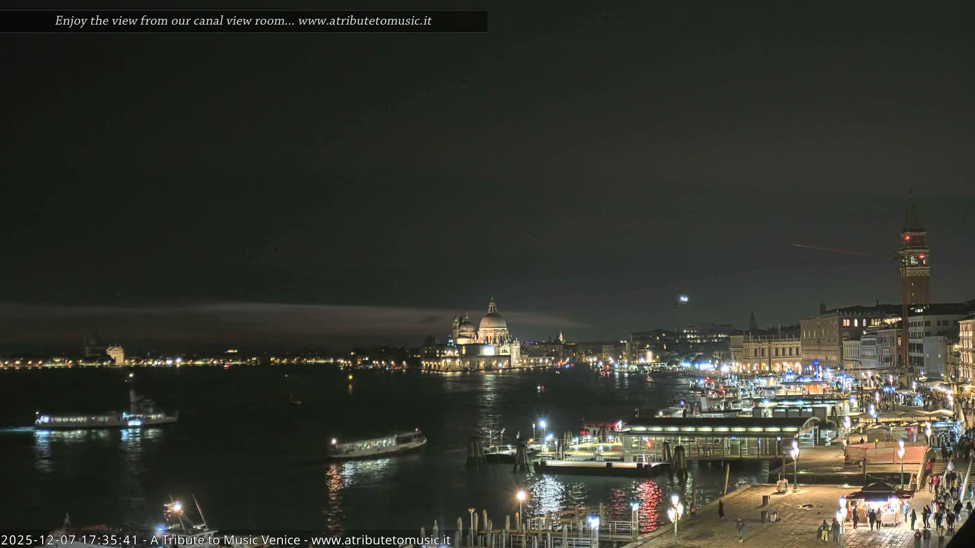 Venice City Live Cam from St. Mark's Basin - Venice, Veneto, Italy