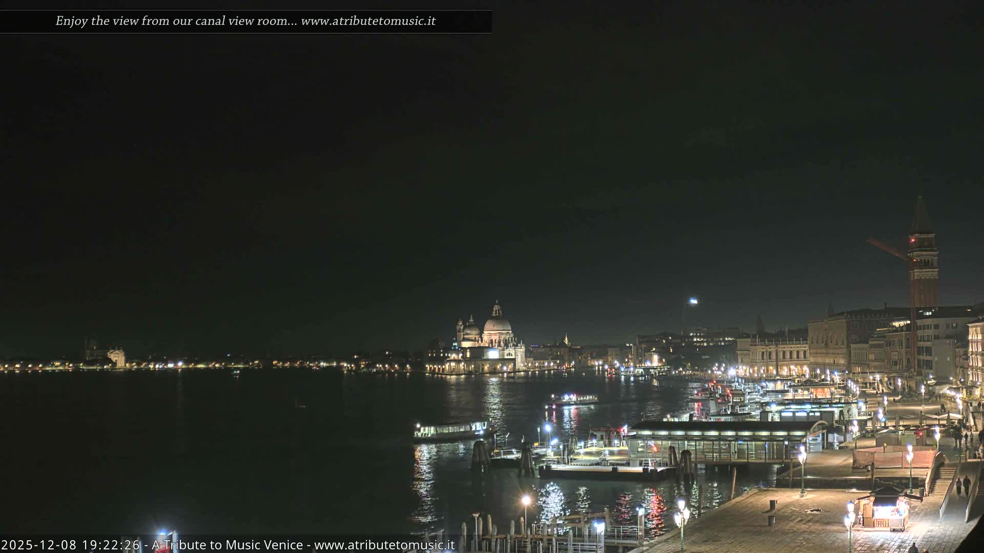 Venice City Live Cam from St. Mark's Basin - Venice, Veneto, Italy
