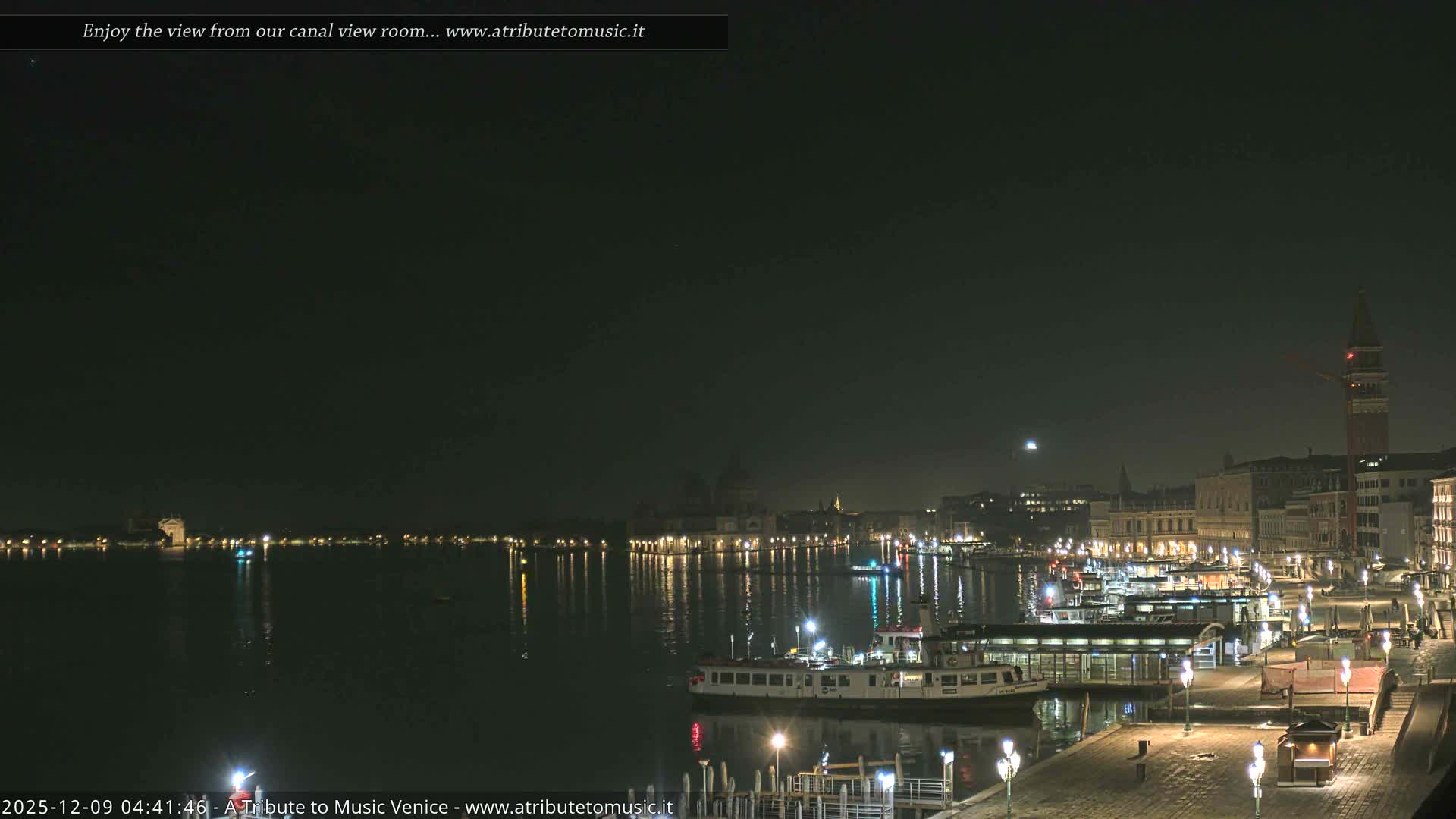 Venice City Live Cam from St. Mark's Basin - Venice, Veneto, Italy