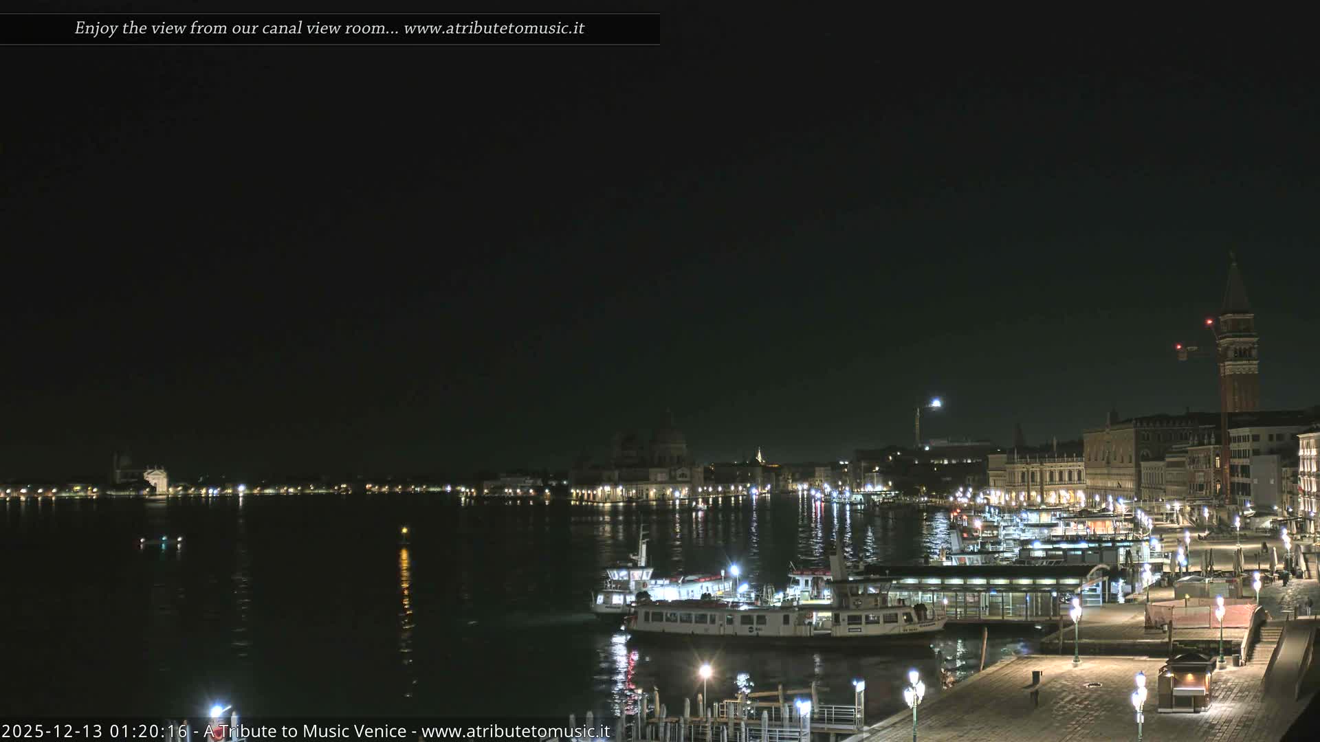 Venice City Live Cam from St. Mark's Basin - Venice, Veneto, Italy