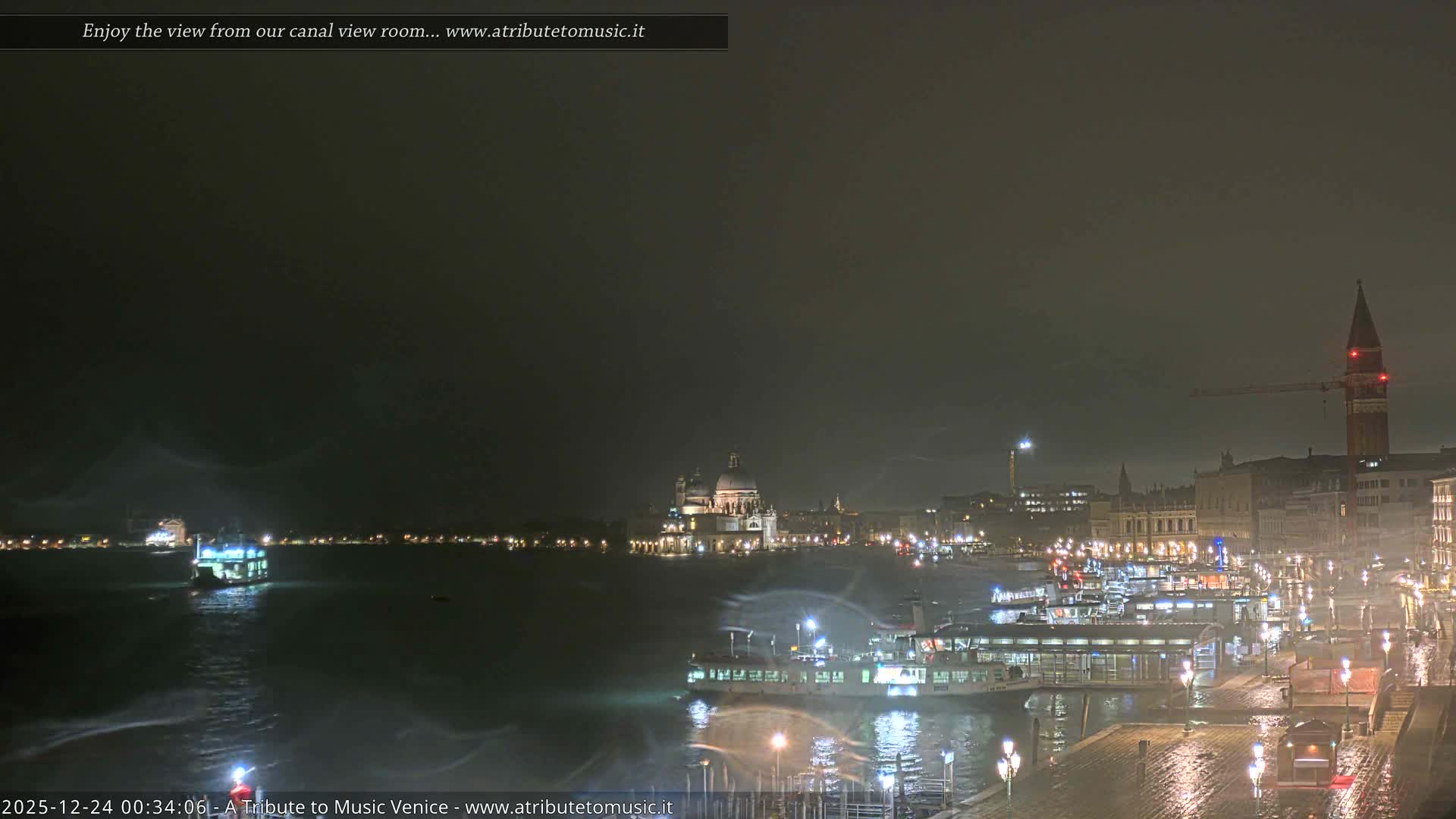 Venice City Live Cam from St. Mark's Basin - Venice, Veneto, Italy
