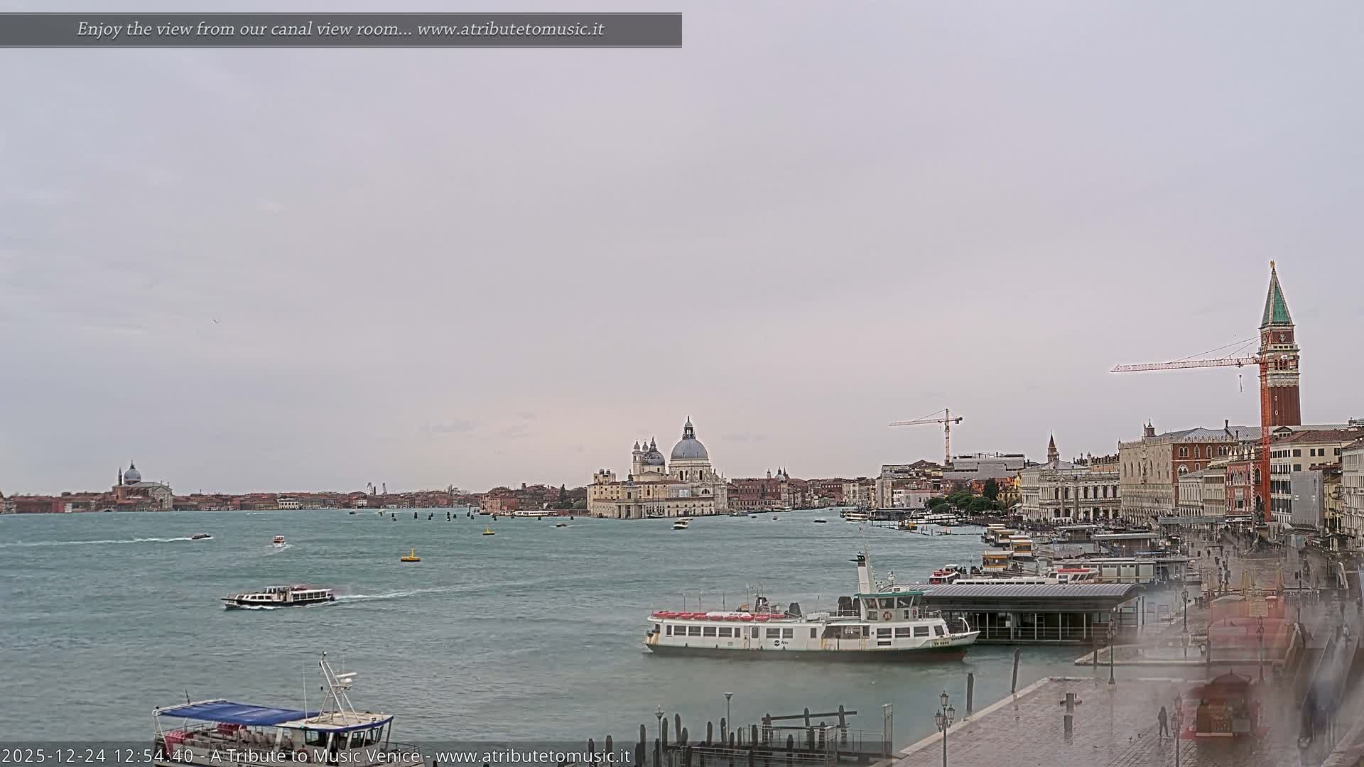 Venice City Live Cam from St. Mark's Basin - Venice, Veneto, Italy