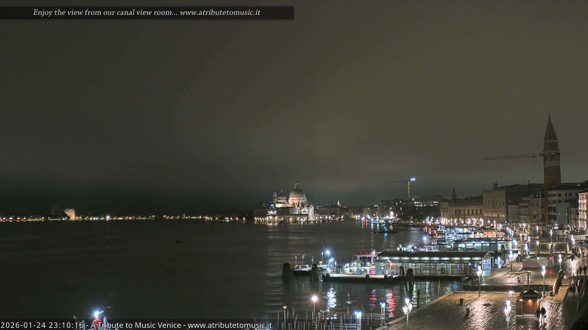 Venice City Live Cam from St. Mark's Basin - Venice, Veneto, Italy