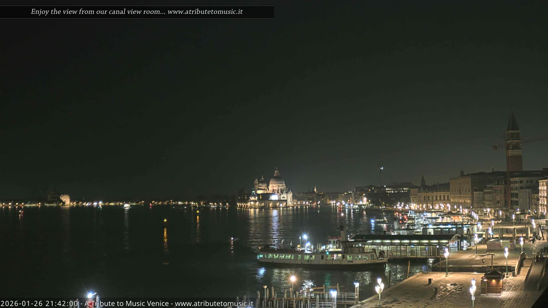Venice City Live Cam from St. Mark's Basin - Venice, Veneto, Italy