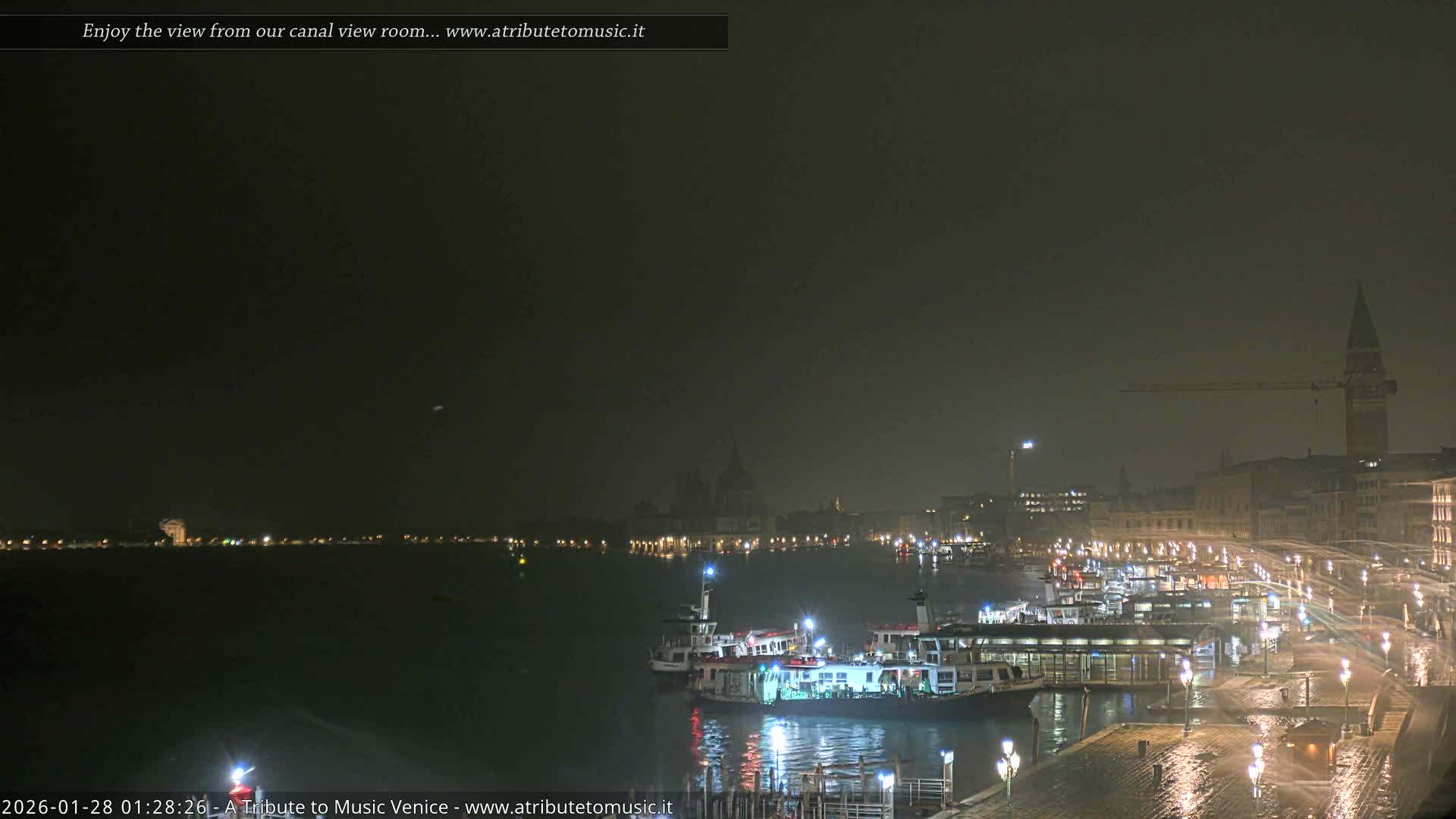 Venice City Live Cam from St. Mark's Basin - Venice, Veneto, Italy