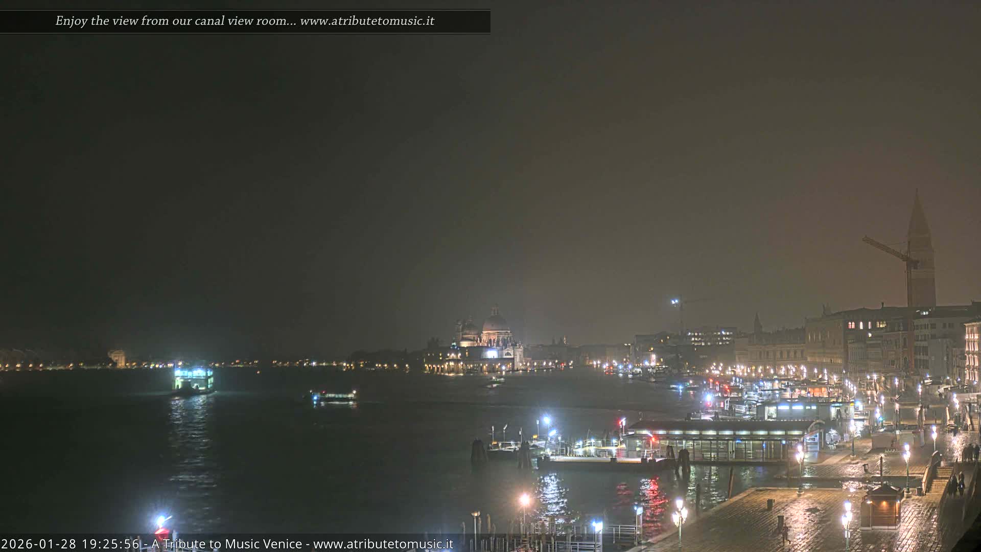 Venice City Live Cam from St. Mark's Basin - Venice, Veneto, Italy