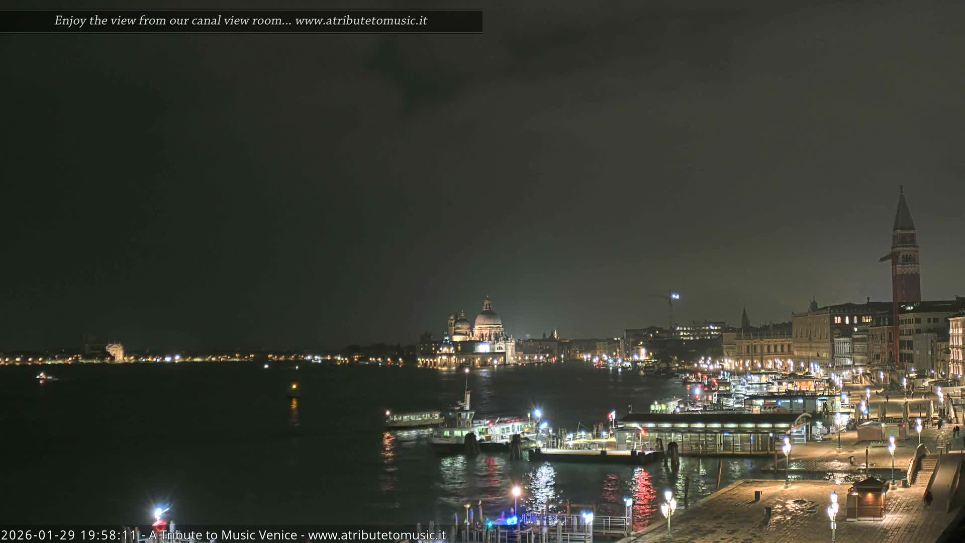 Venice City Live Cam from St. Mark's Basin - Venice, Veneto, Italy