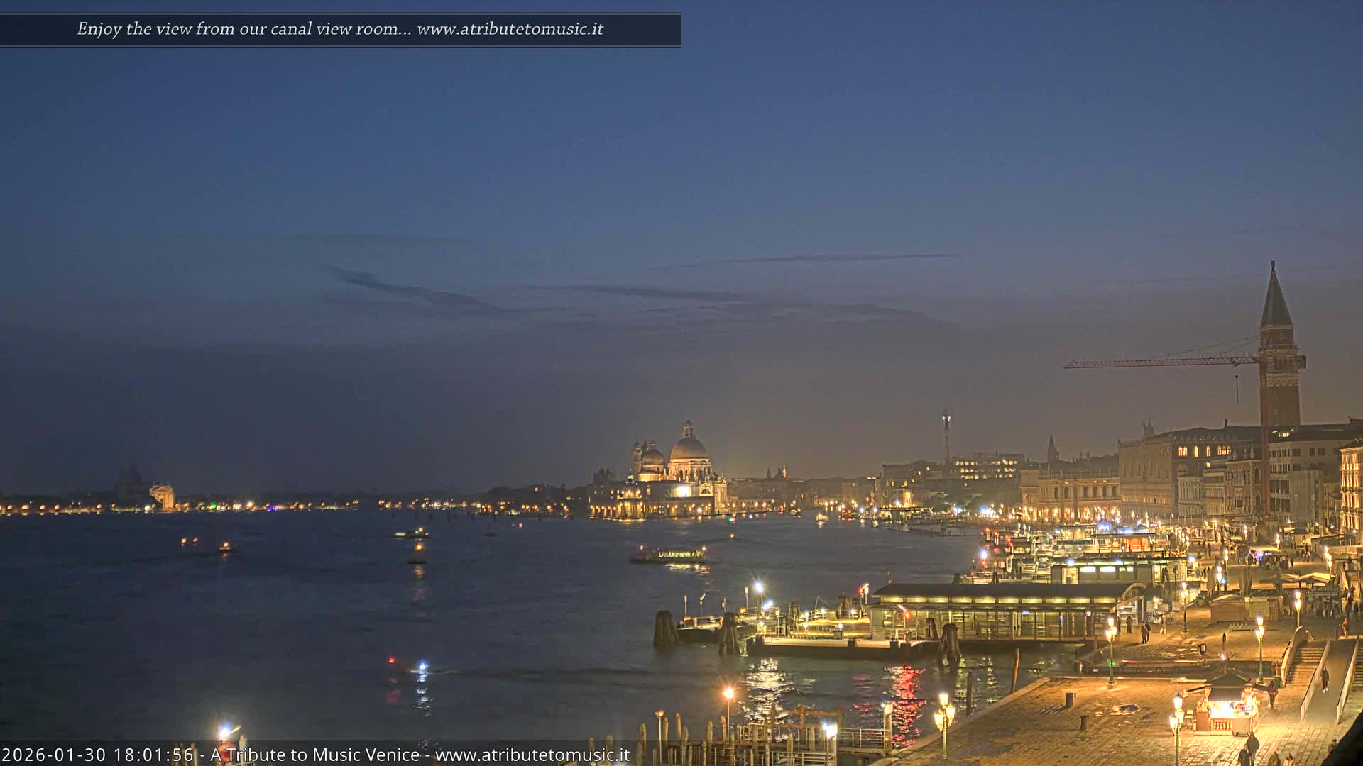 Venice City Live Cam from St. Mark's Basin - Venice, Veneto, Italy