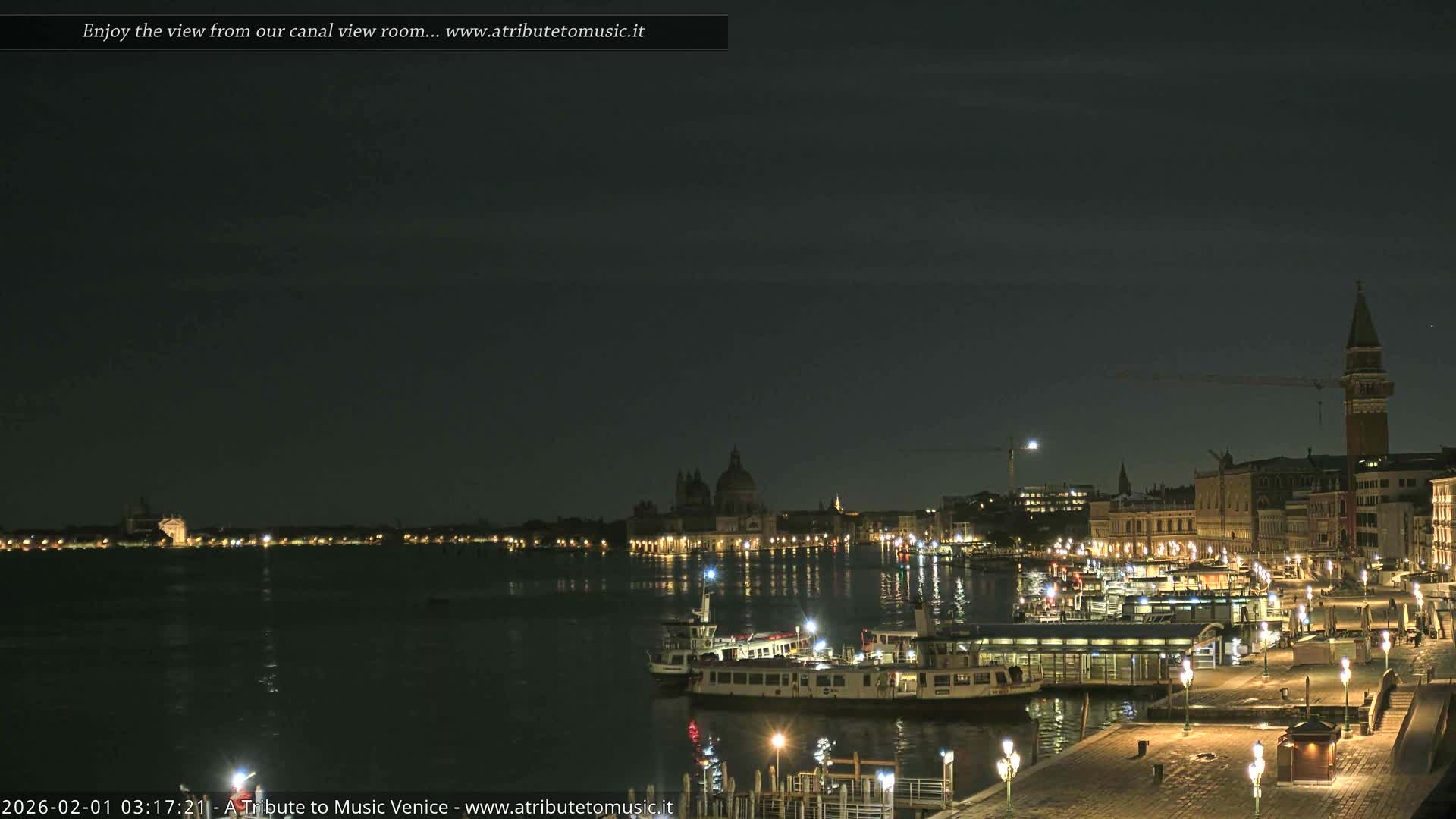Venice City Live Cam from St. Mark's Basin - Venice, Veneto, Italy