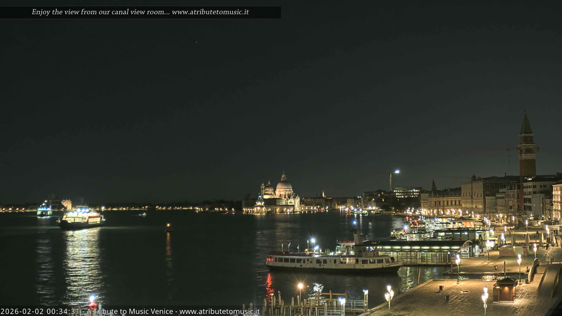 Venice City Live Cam from St. Mark's Basin - Venice, Veneto, Italy