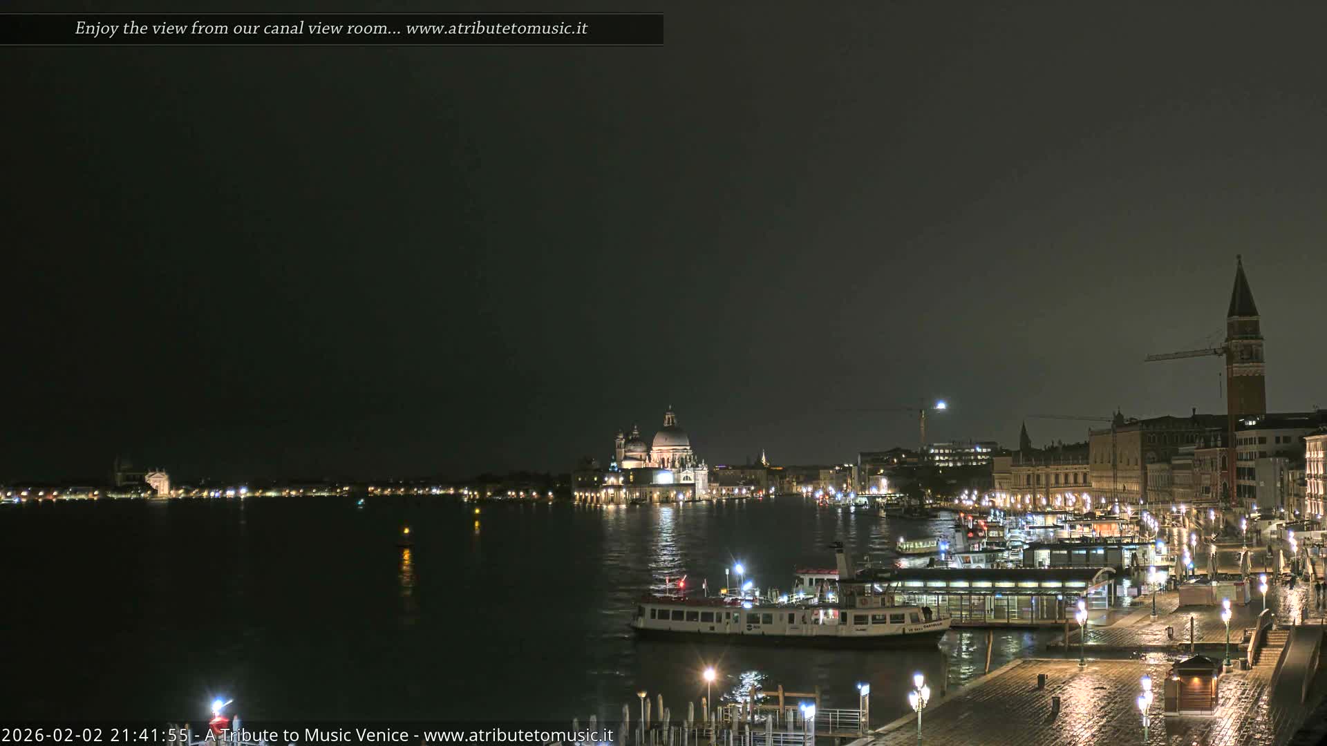 Venice City Live Cam from St. Mark's Basin - Venice, Veneto, Italy