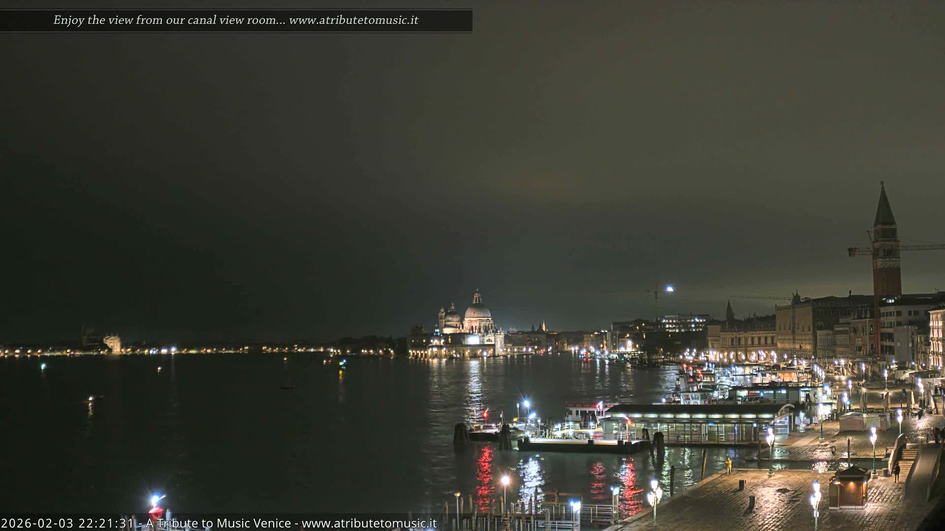 Venice City Live Cam from St. Mark's Basin - Venice, Veneto, Italy