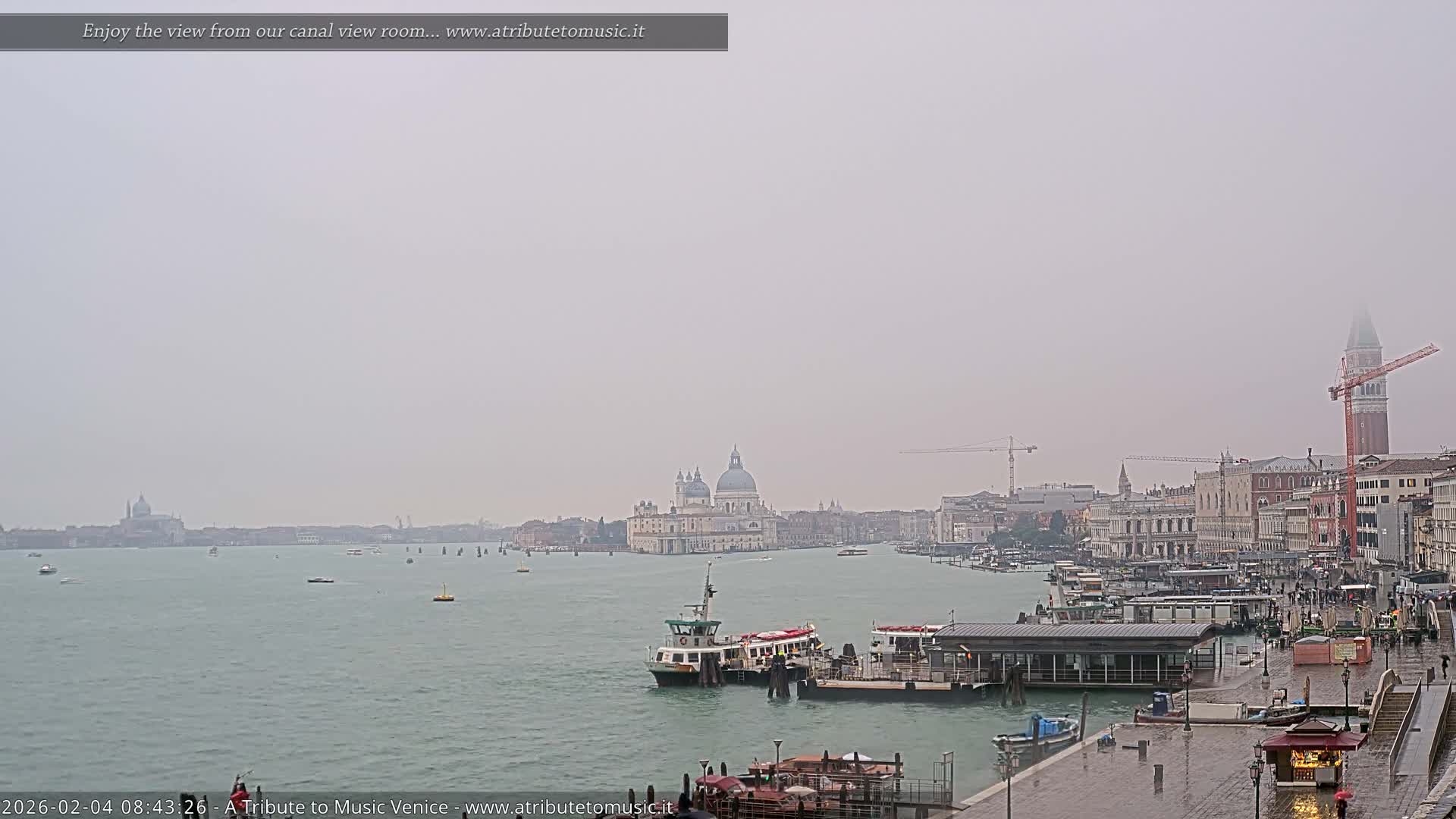 Venice City Live Cam from St. Mark's Basin - Venice, Veneto, Italy