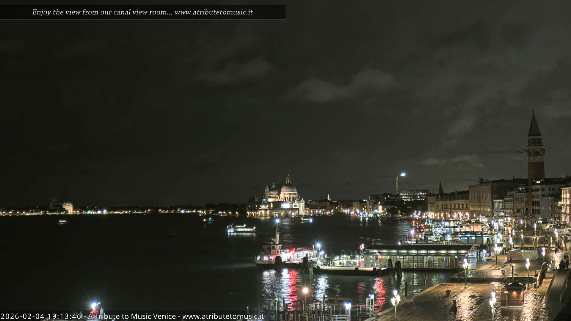 Venice City Live Cam from St. Mark's Basin - Venice, Veneto, Italy