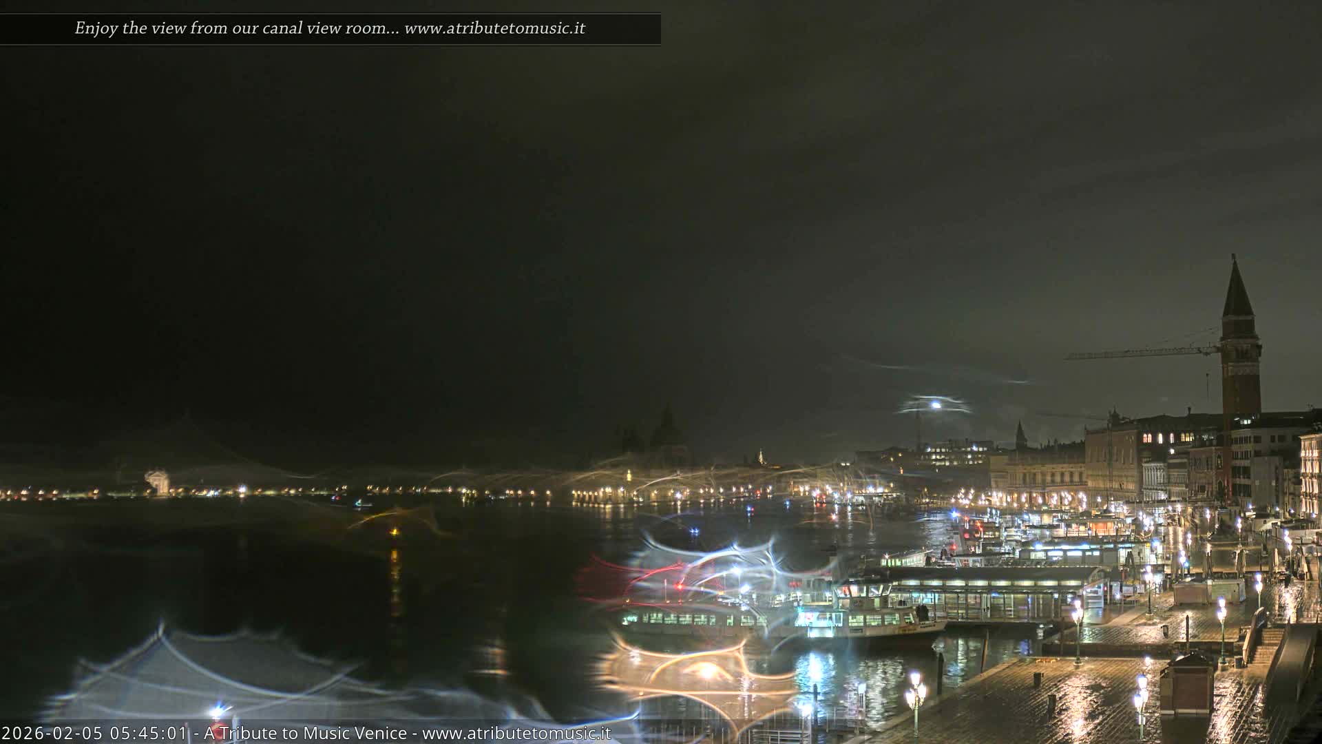 Venice City Live Cam from St. Mark's Basin - Venice, Veneto, Italy