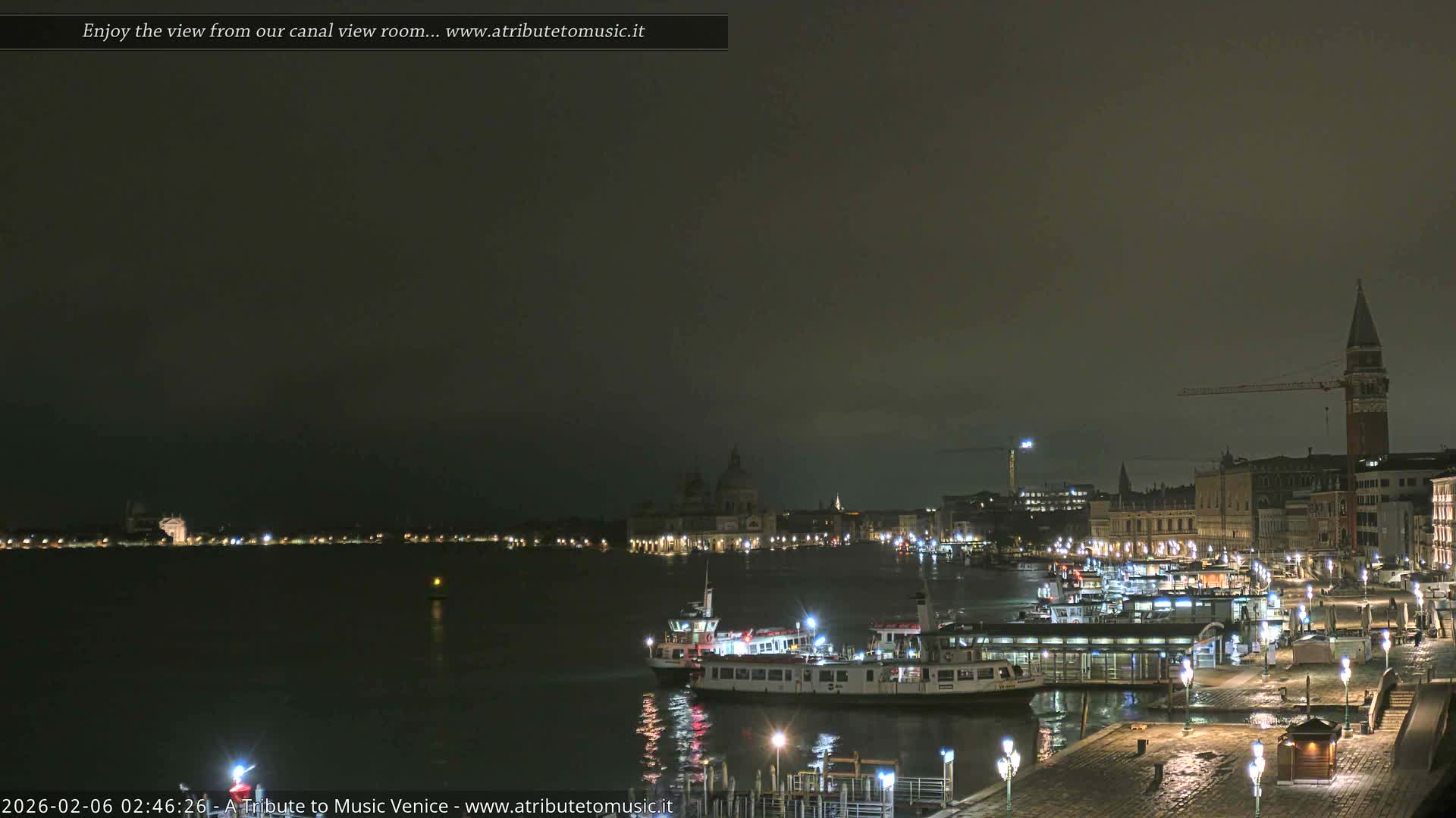 Venice City Live Cam from St. Mark's Basin - Venice, Veneto, Italy