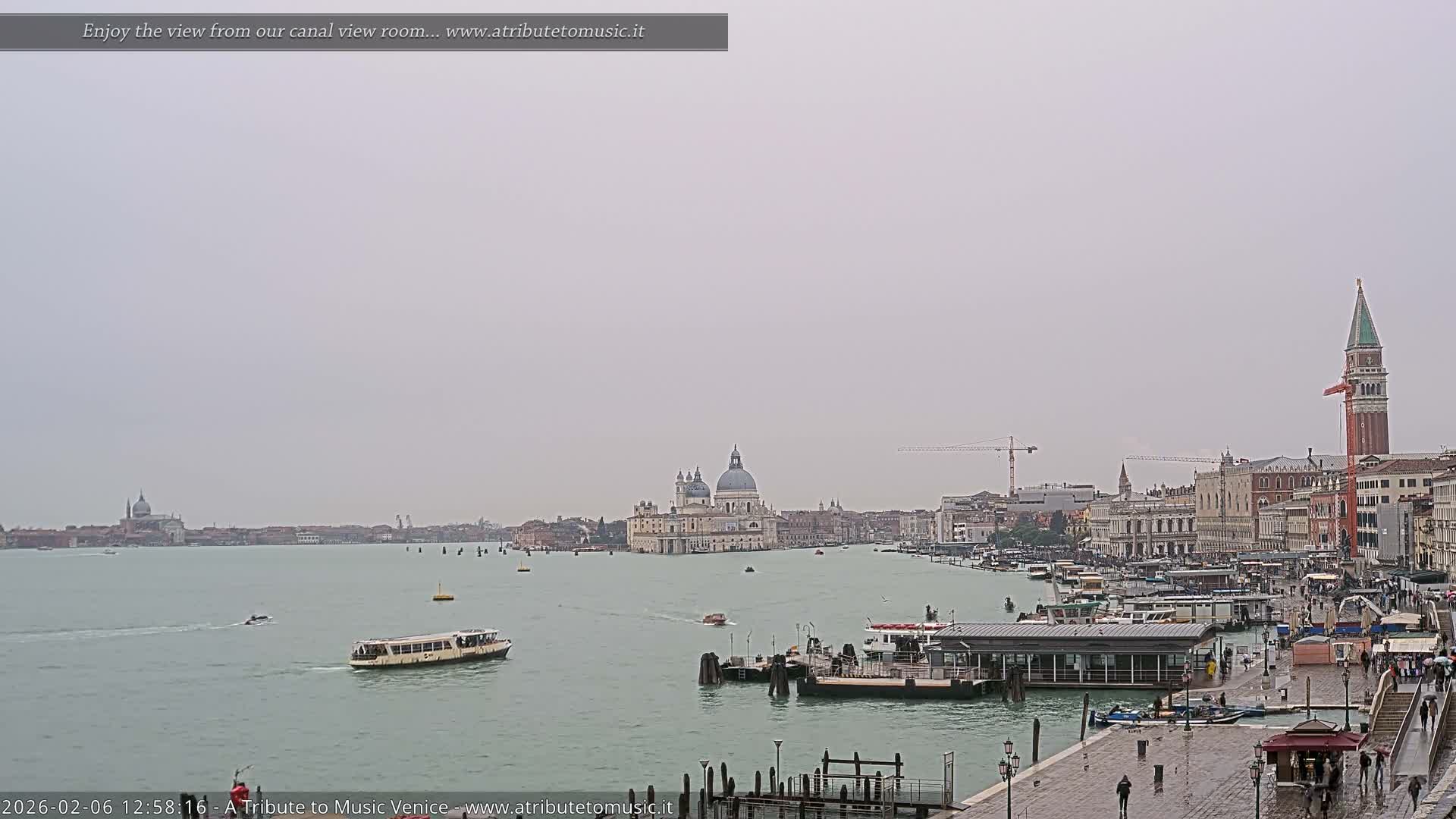 Venice City Live Cam from St. Mark's Basin - Venice, Veneto, Italy