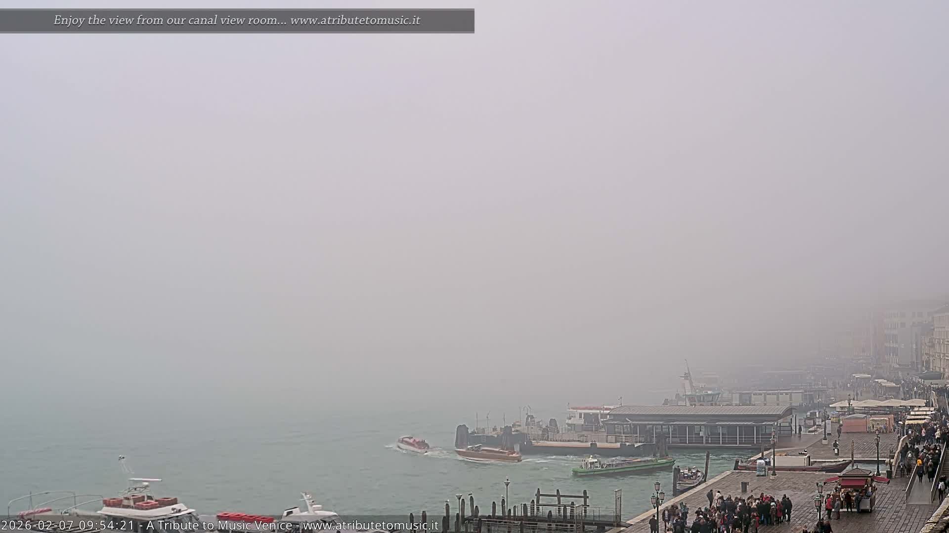 Venice City Live Cam from St. Mark's Basin - Venice, Veneto, Italy