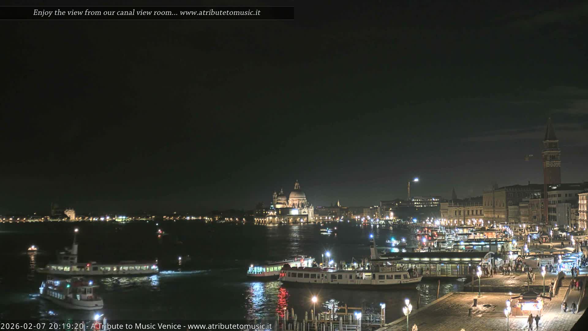 Venice City Live Cam from St. Mark's Basin - Venice, Veneto, Italy