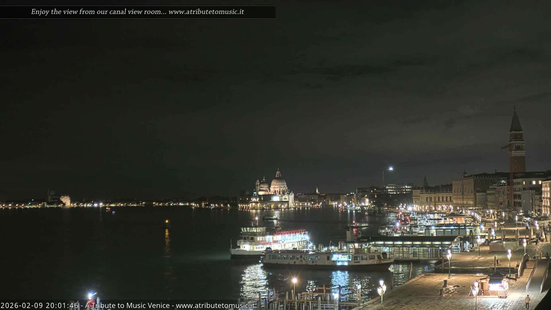 Venice City Live Cam from St. Mark's Basin - Venice, Veneto, Italy