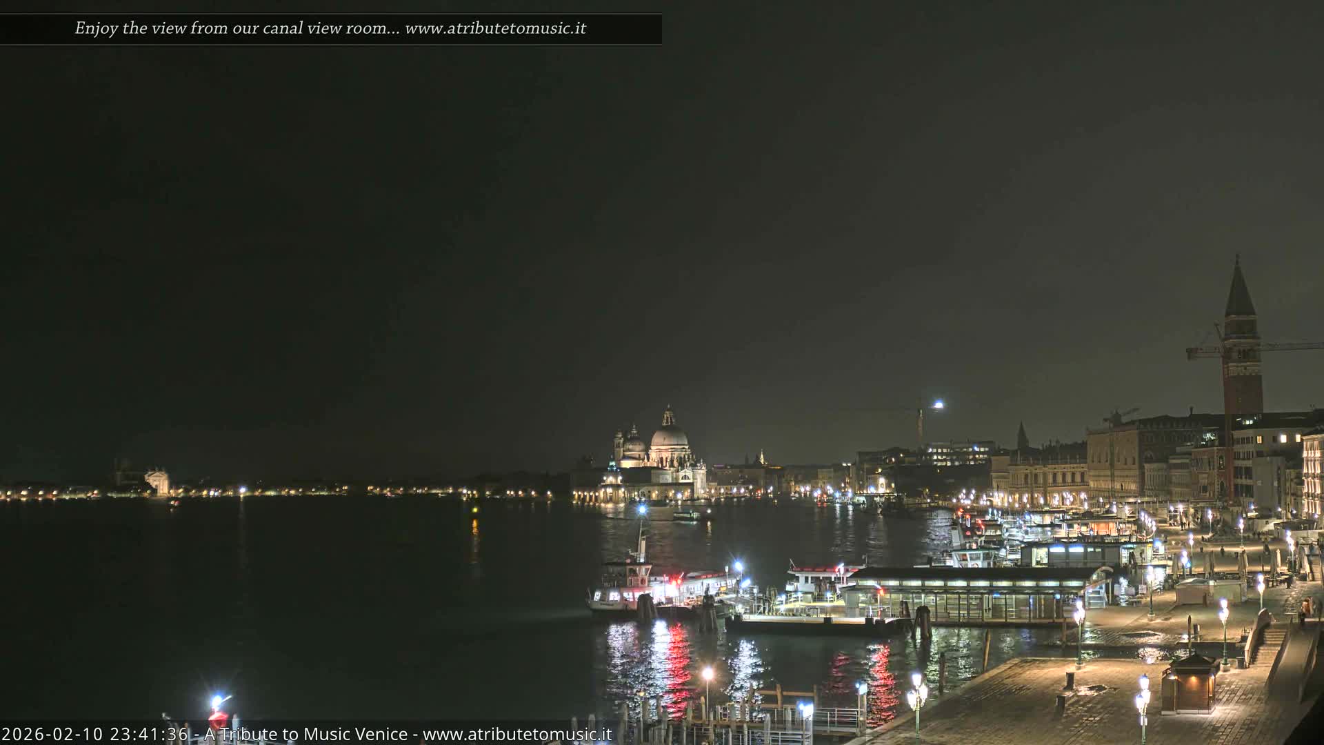 Venice City Live Cam from St. Mark's Basin - Venice, Veneto, Italy