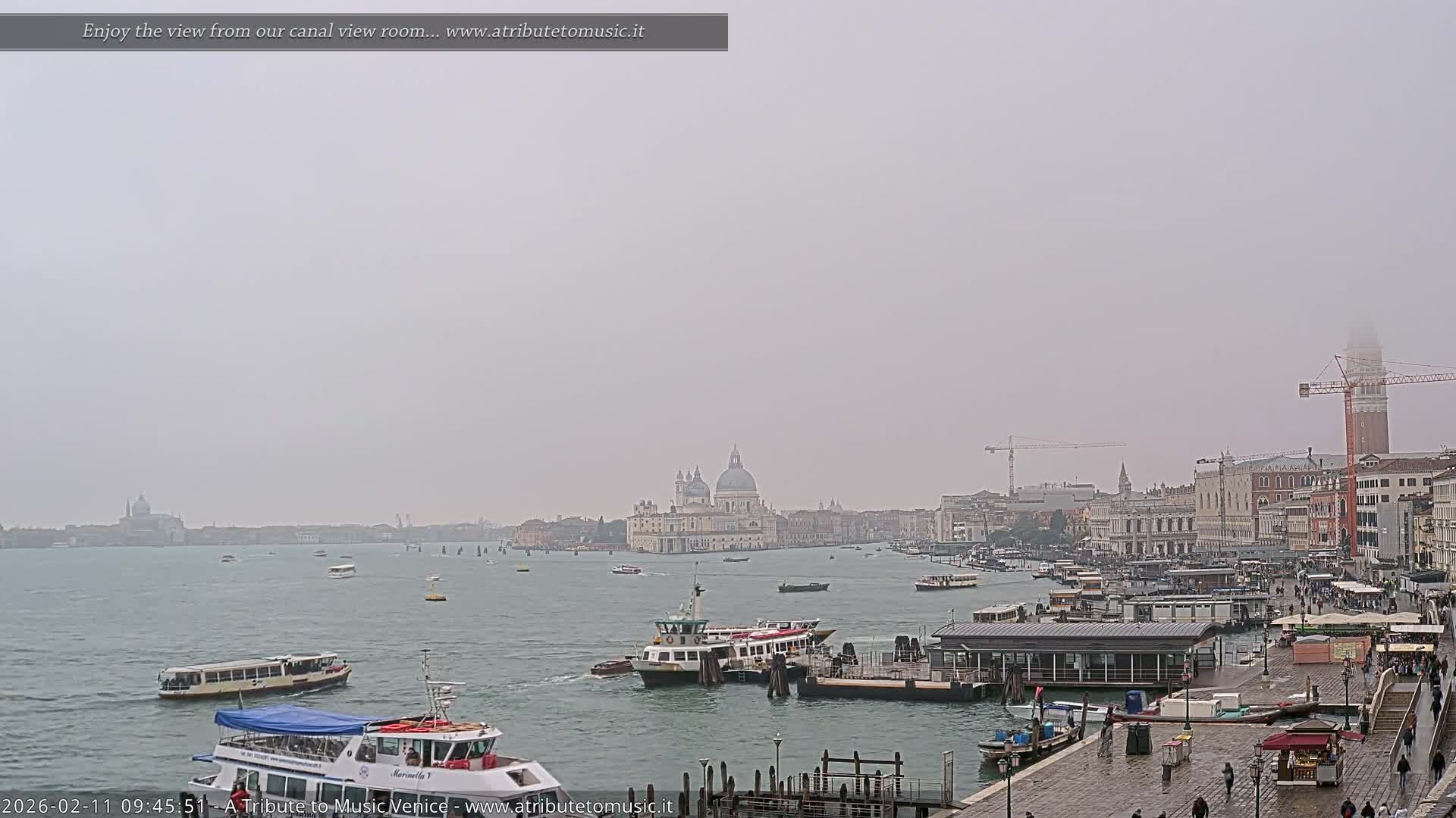 Venice City Live Cam from St. Mark's Basin - Venice, Veneto, Italy