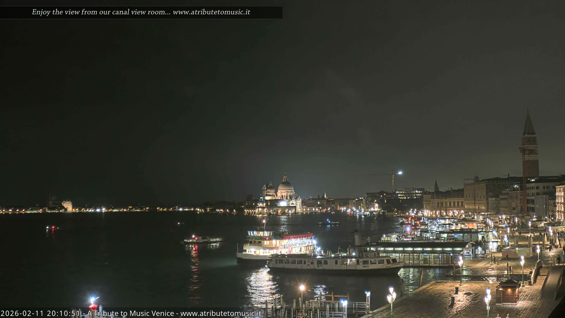 Venice City Live Cam from St. Mark's Basin - Venice, Veneto, Italy