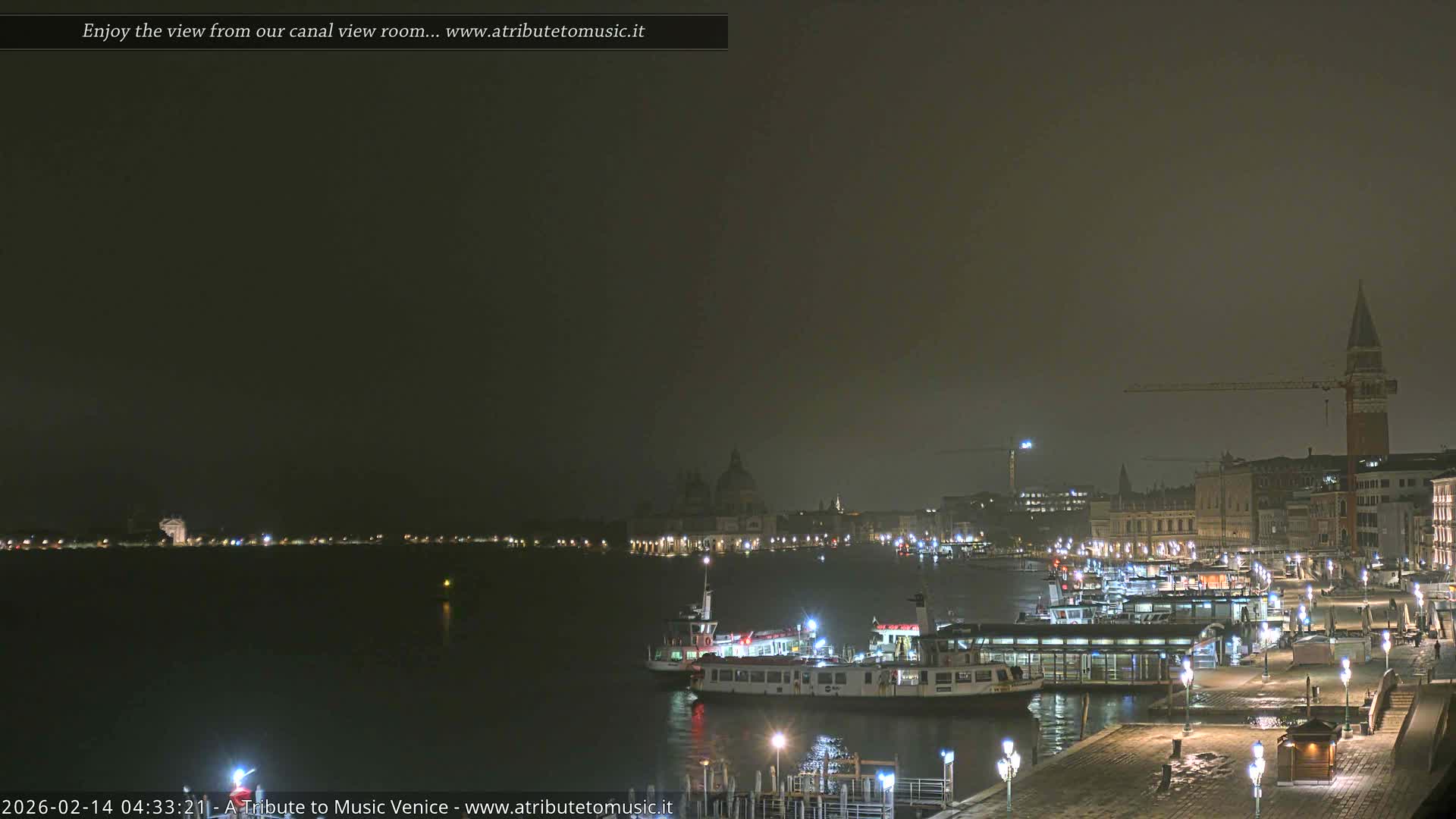 Venice City Live Cam from St. Mark's Basin - Venice, Veneto, Italy