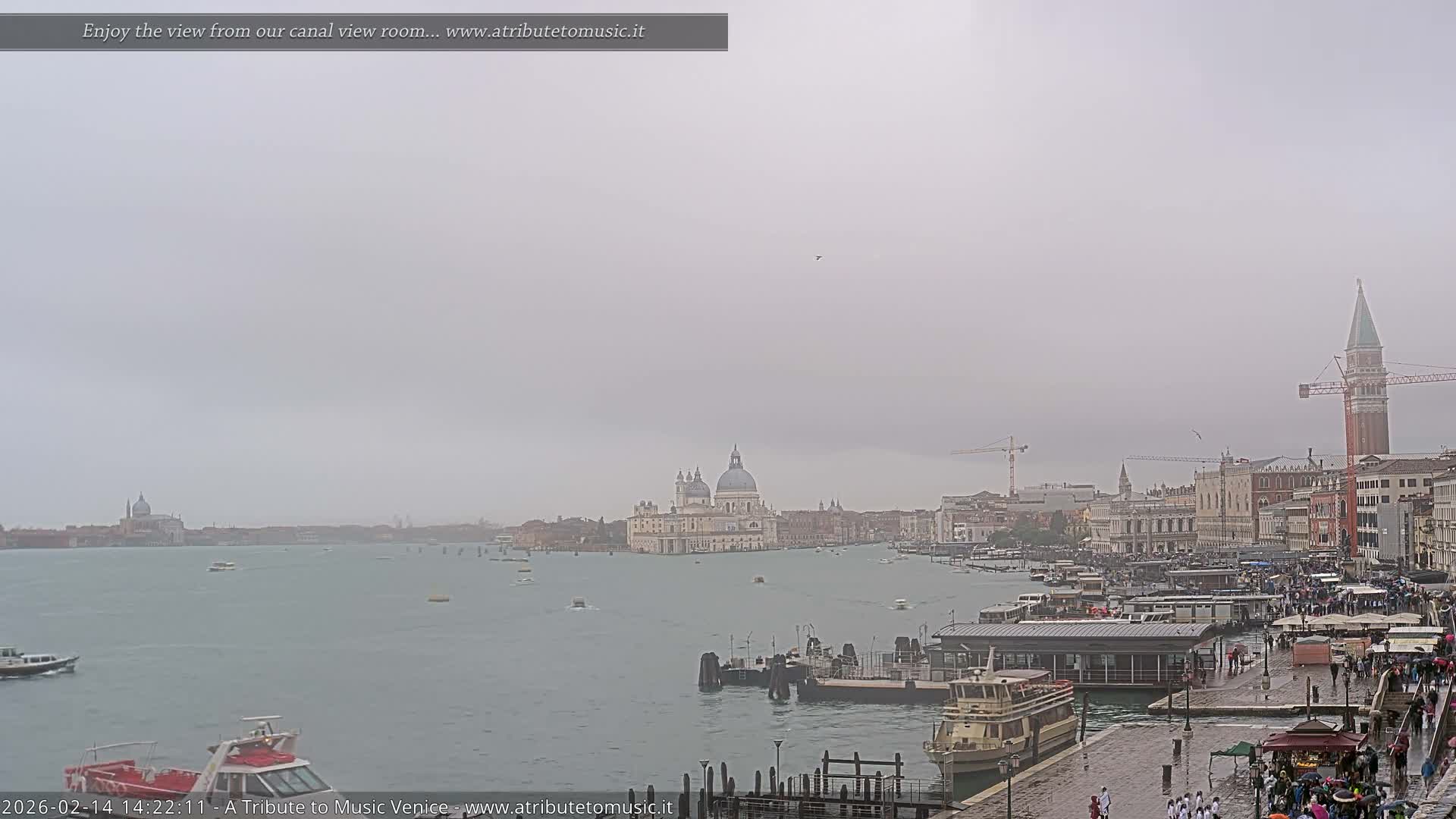 Venice City Live Cam from St. Mark's Basin - Venice, Veneto, Italy