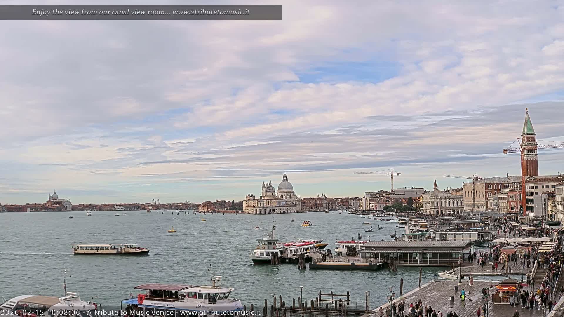 Venice City Live Cam from St. Mark's Basin - Venice, Veneto, Italy