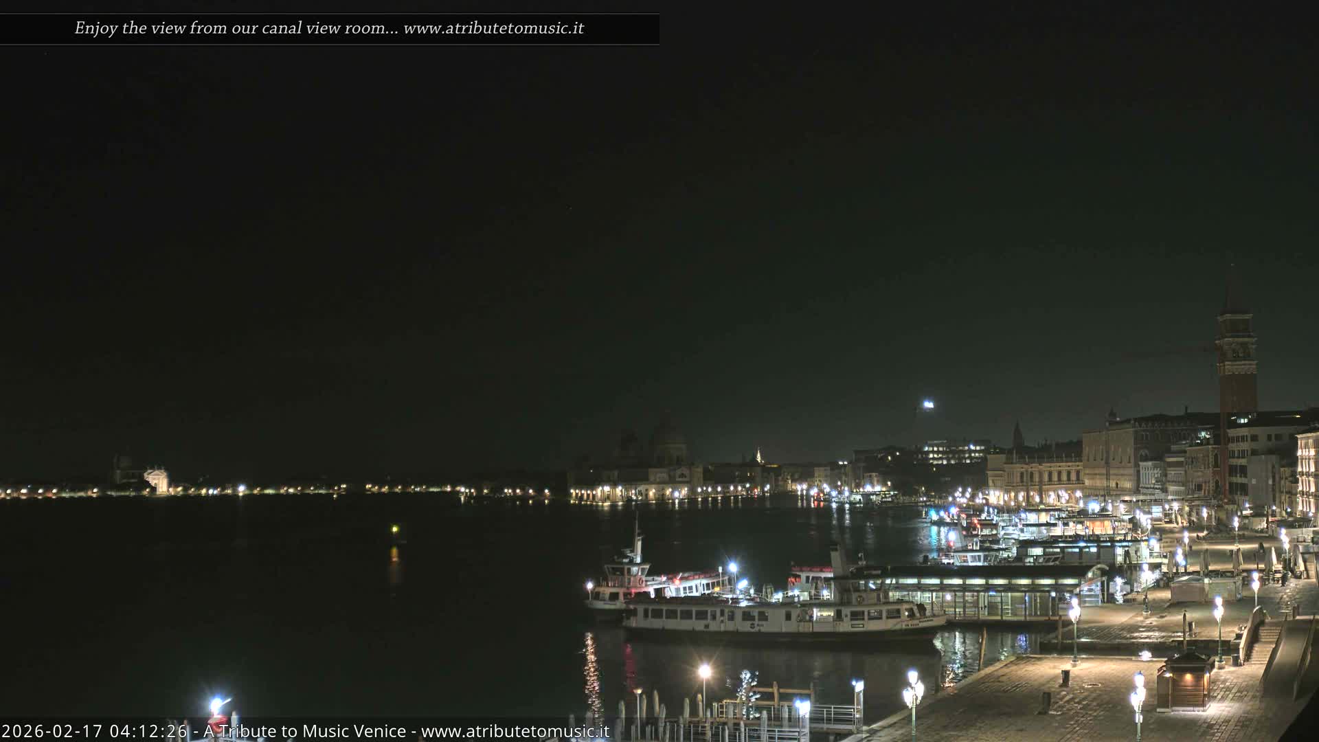 Venice City Live Cam from St. Mark's Basin - Venice, Veneto, Italy