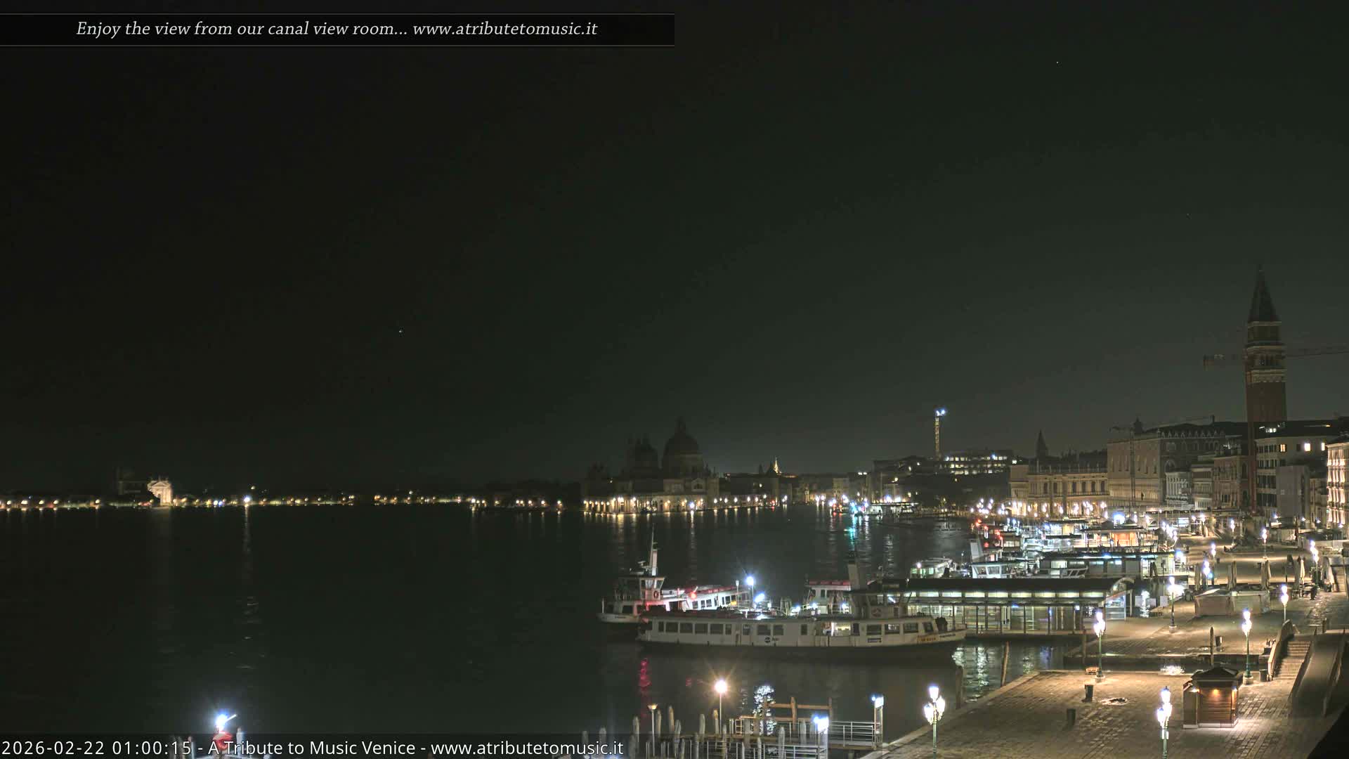 Venice City Live Cam from St. Mark's Basin - Venice, Veneto, Italy