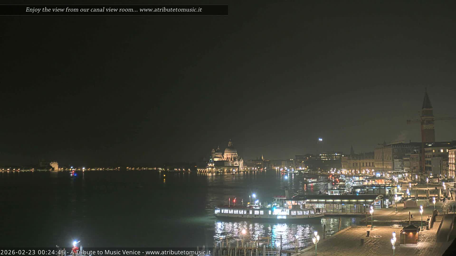 Venice City Live Cam from St. Mark's Basin - Venice, Veneto, Italy