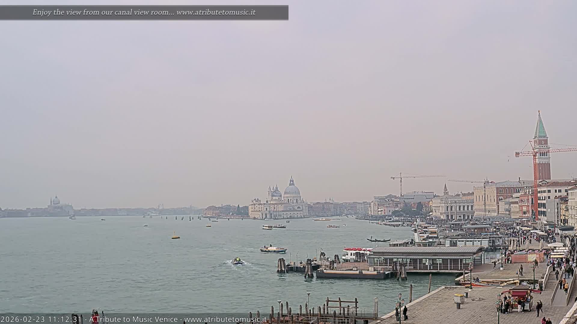 Venice City Live Cam from St. Mark's Basin - Venice, Veneto, Italy