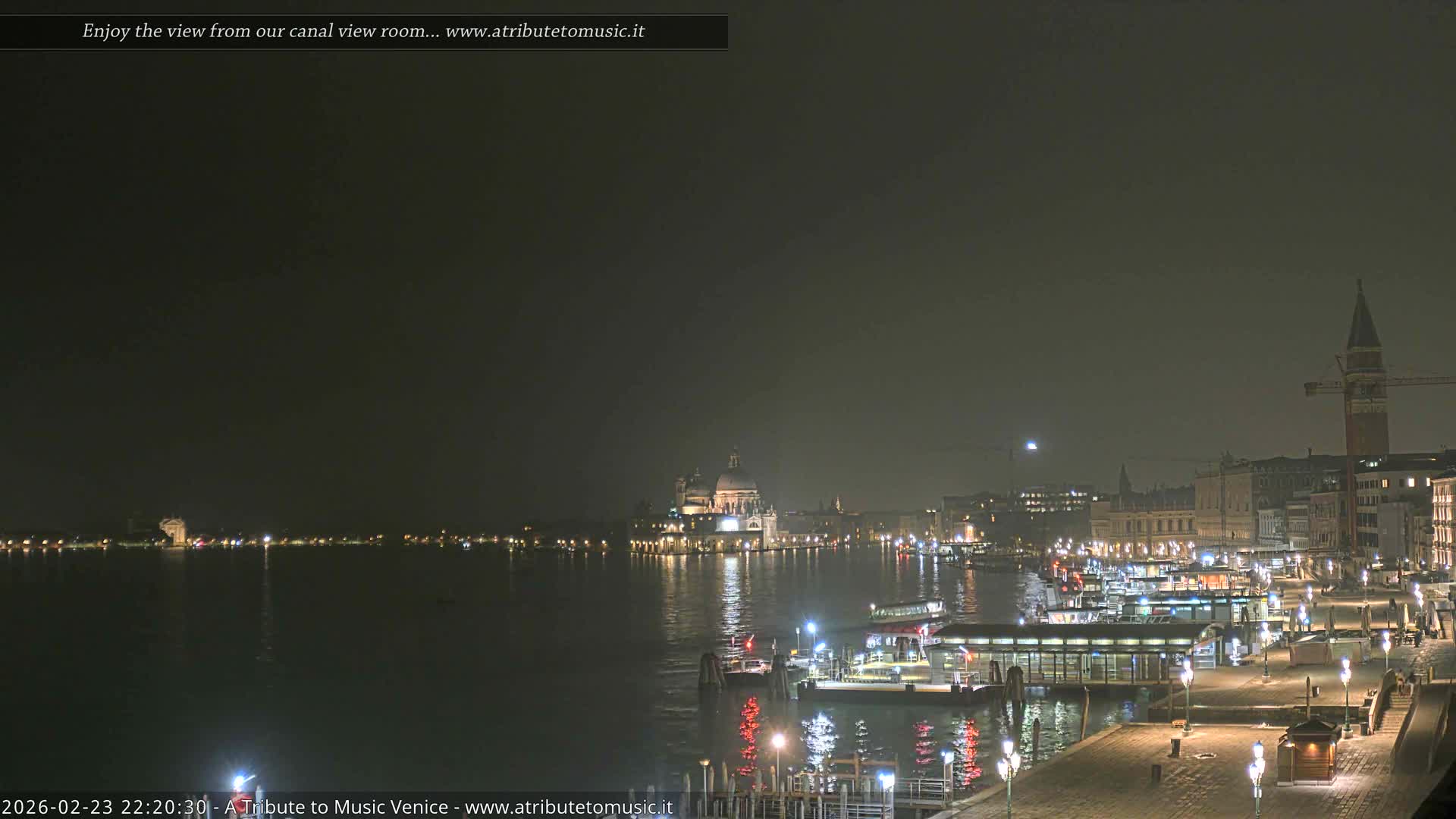 Venice City Live Cam from St. Mark's Basin - Venice, Veneto, Italy