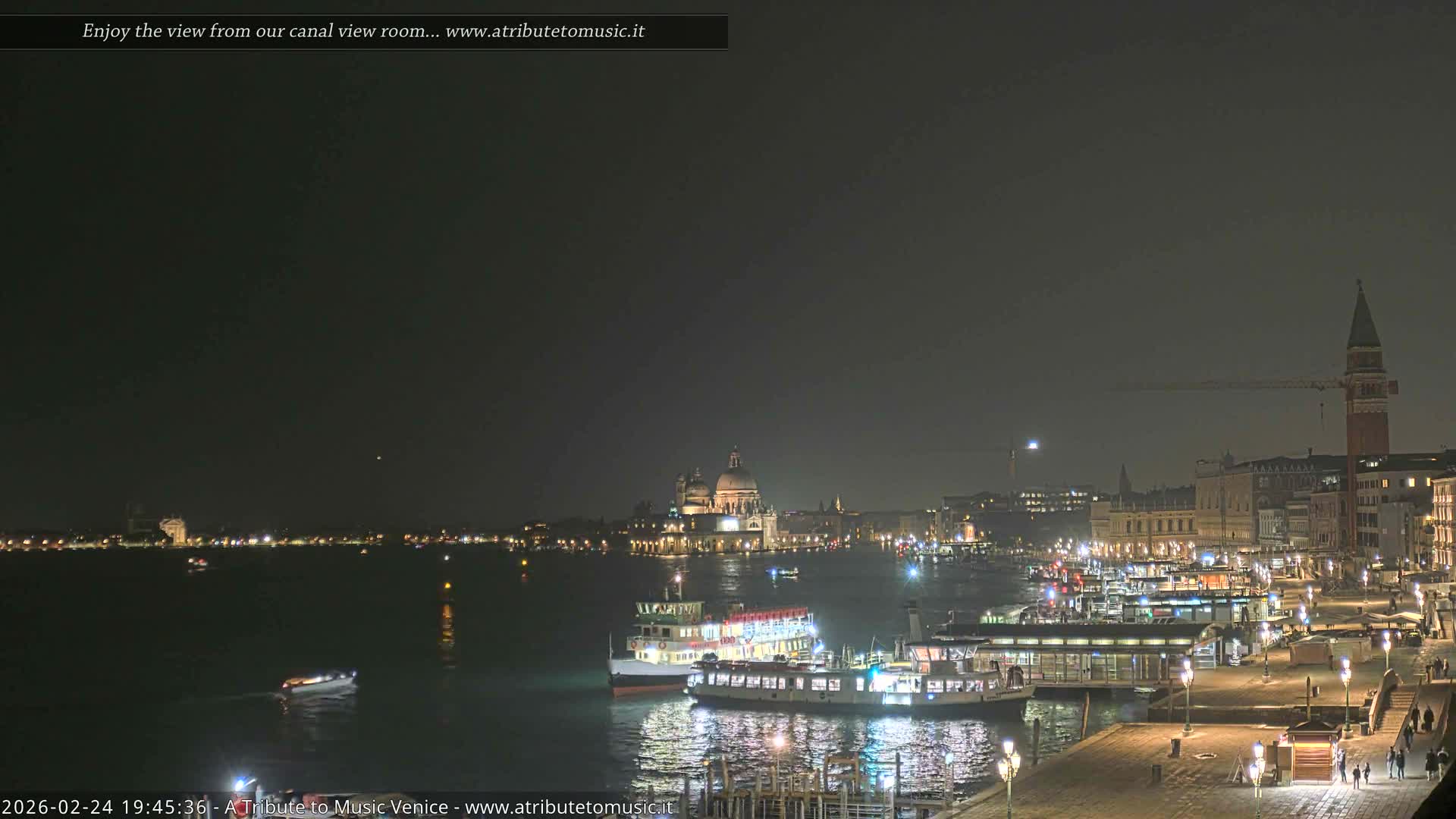 Venice City Live Cam from St. Mark's Basin - Venice, Veneto, Italy