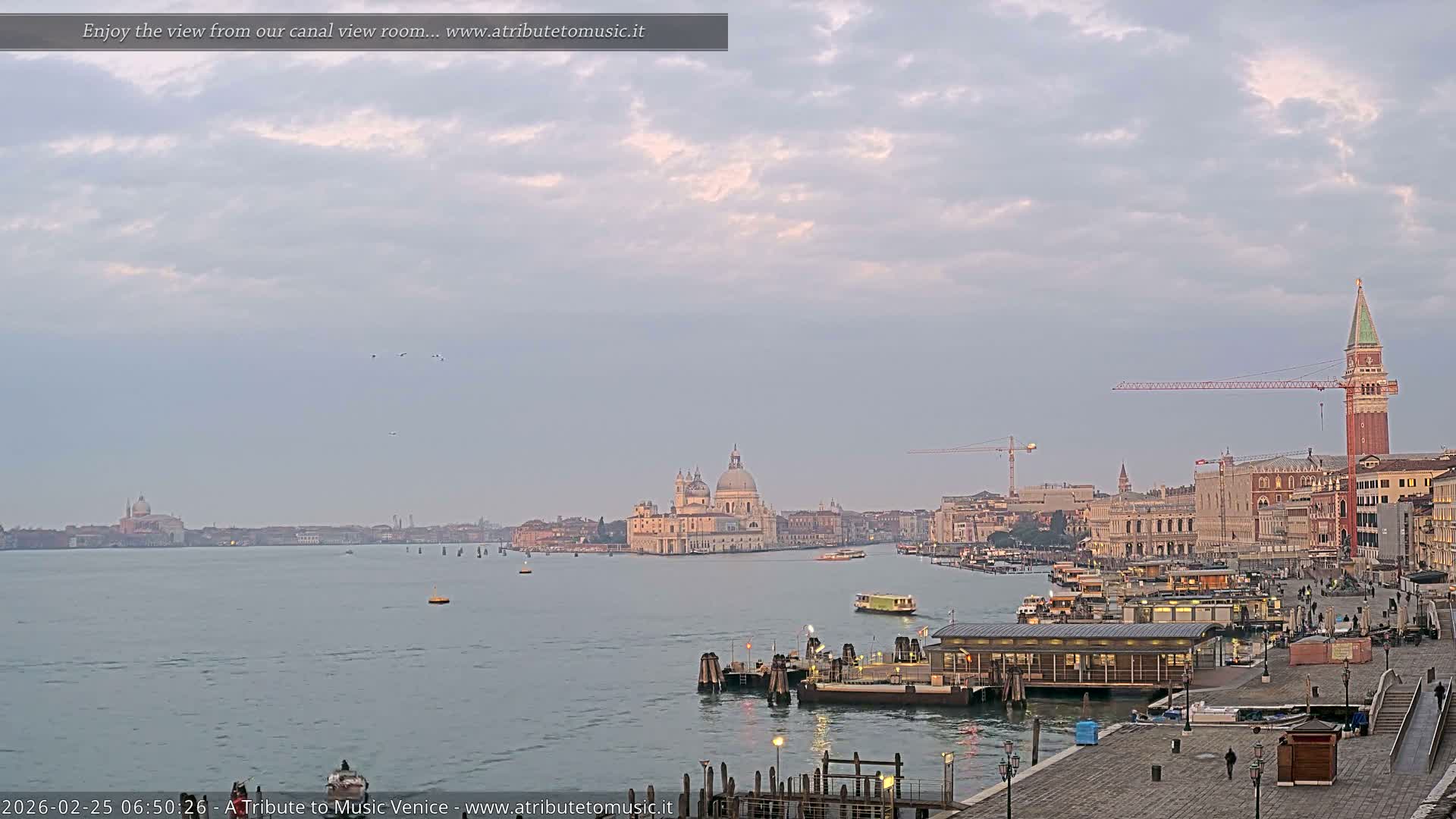 Venice City Live Cam from St. Mark's Basin - Venice, Veneto, Italy
