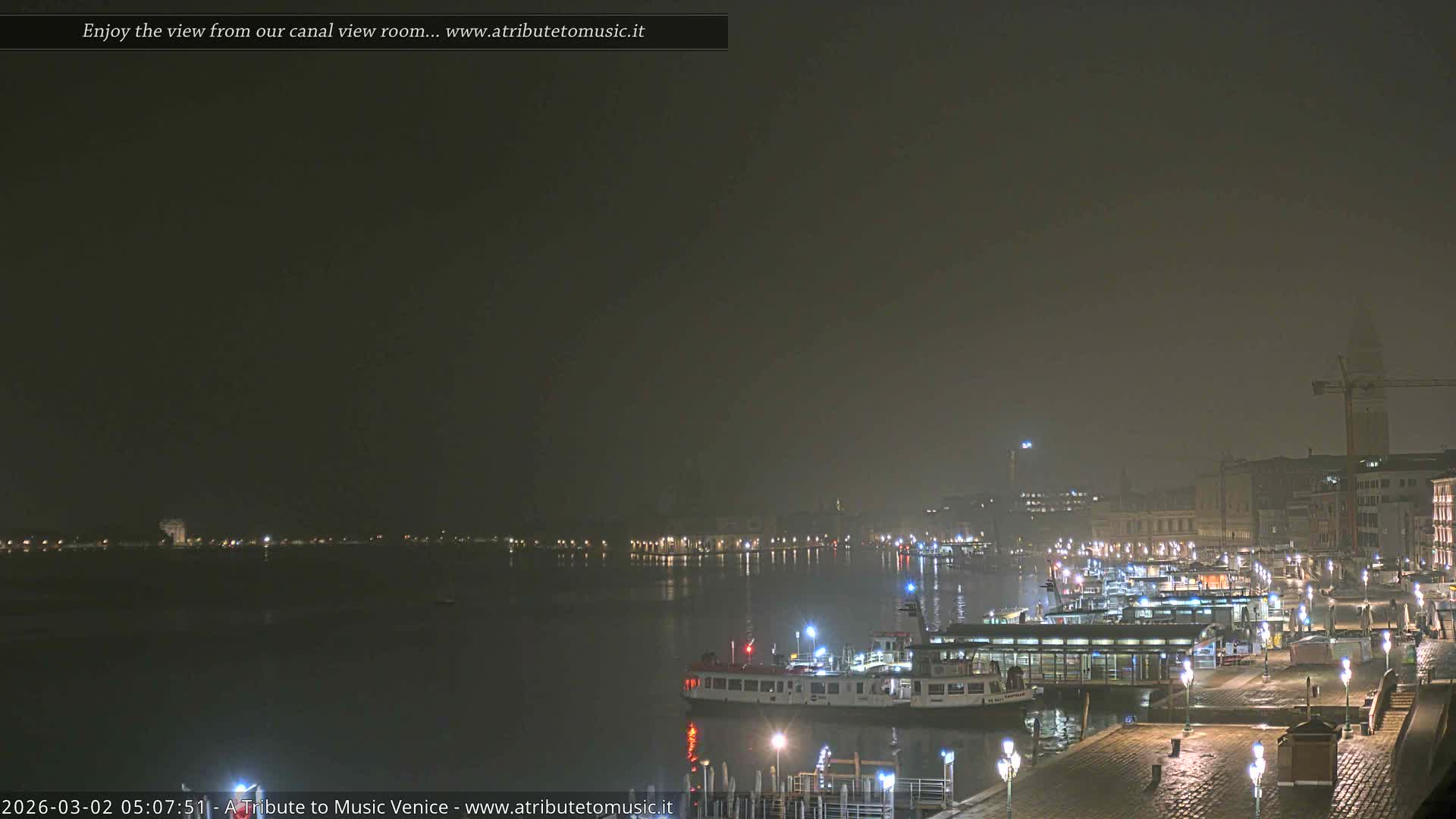 Venice City Live Cam from St. Mark's Basin - Venice, Veneto, Italy