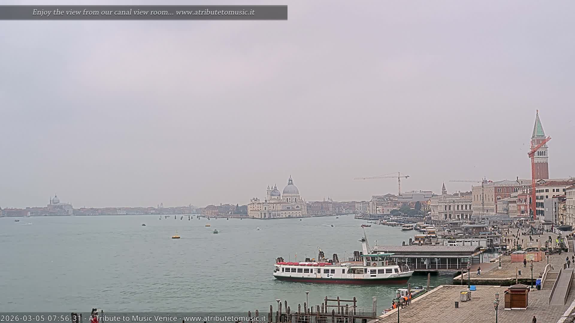 Venice City Live Cam from St. Mark's Basin - Venice, Veneto, Italy