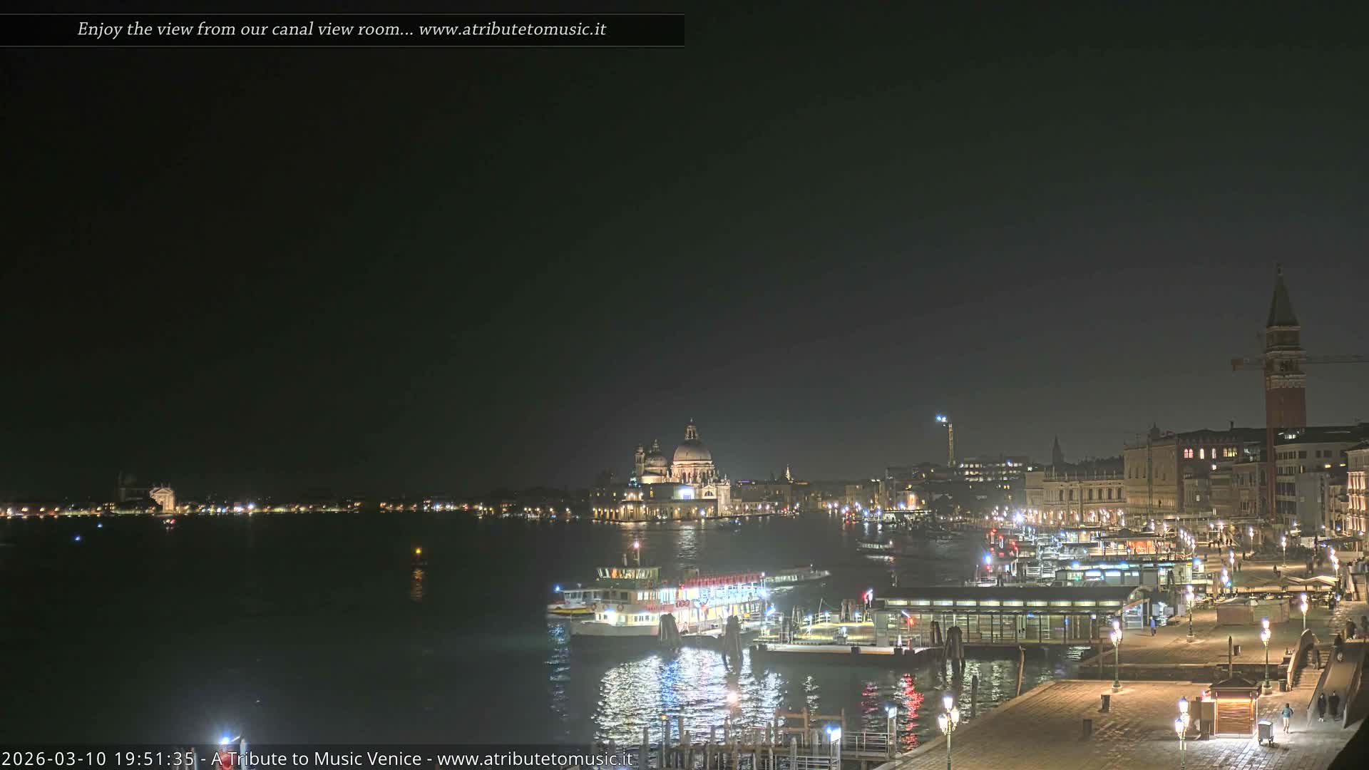 Venice City Live Cam from St. Mark's Basin - Venice, Veneto, Italy