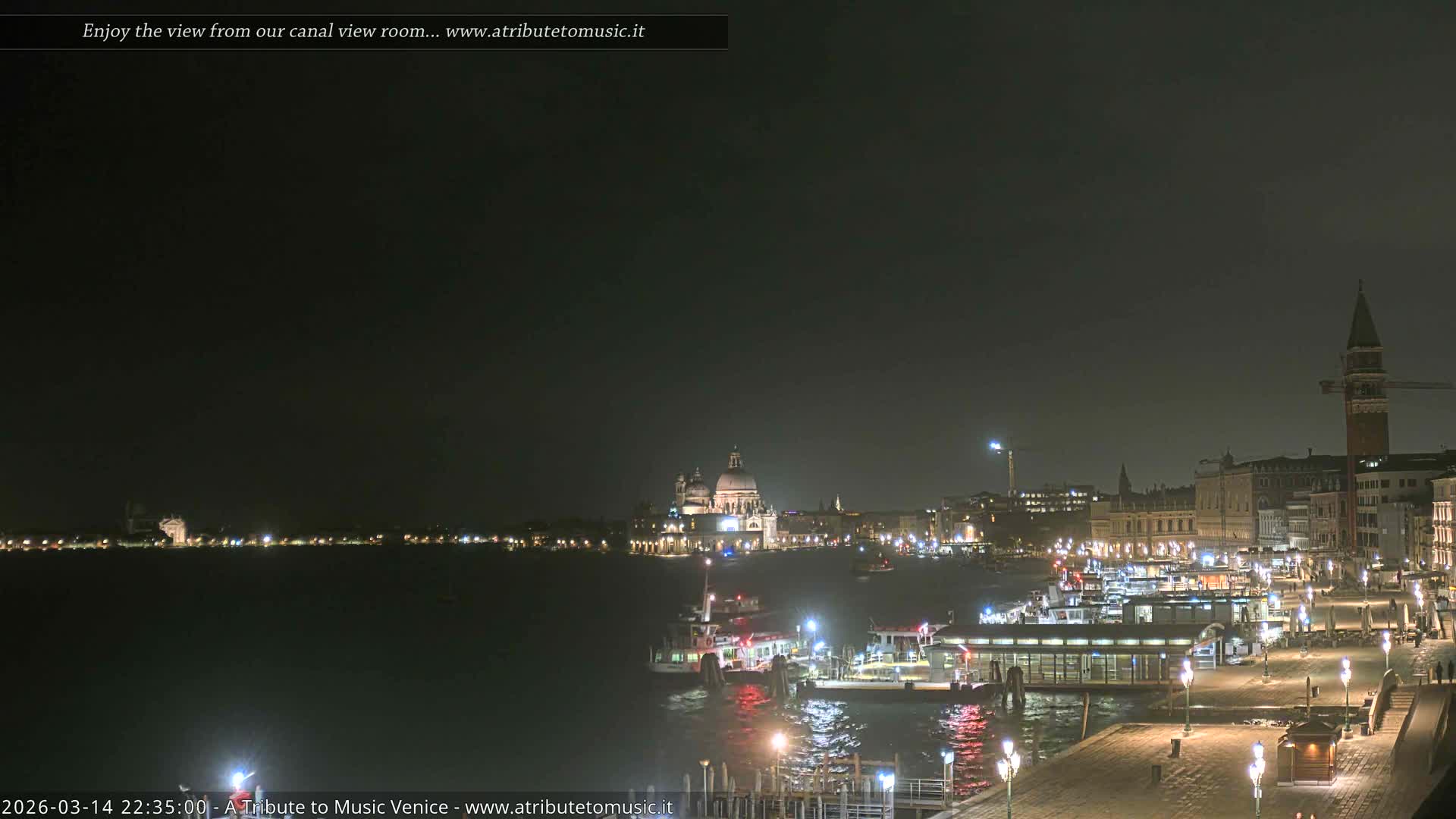 Venice City Live Cam from St. Mark's Basin - Venice, Veneto, Italy