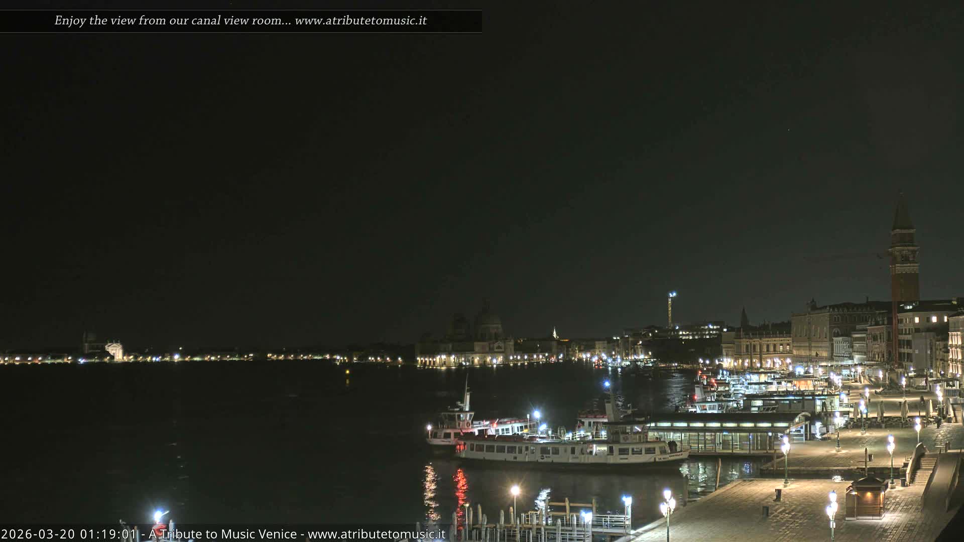 Venice City Live Cam from St. Mark's Basin - Venice, Veneto, Italy