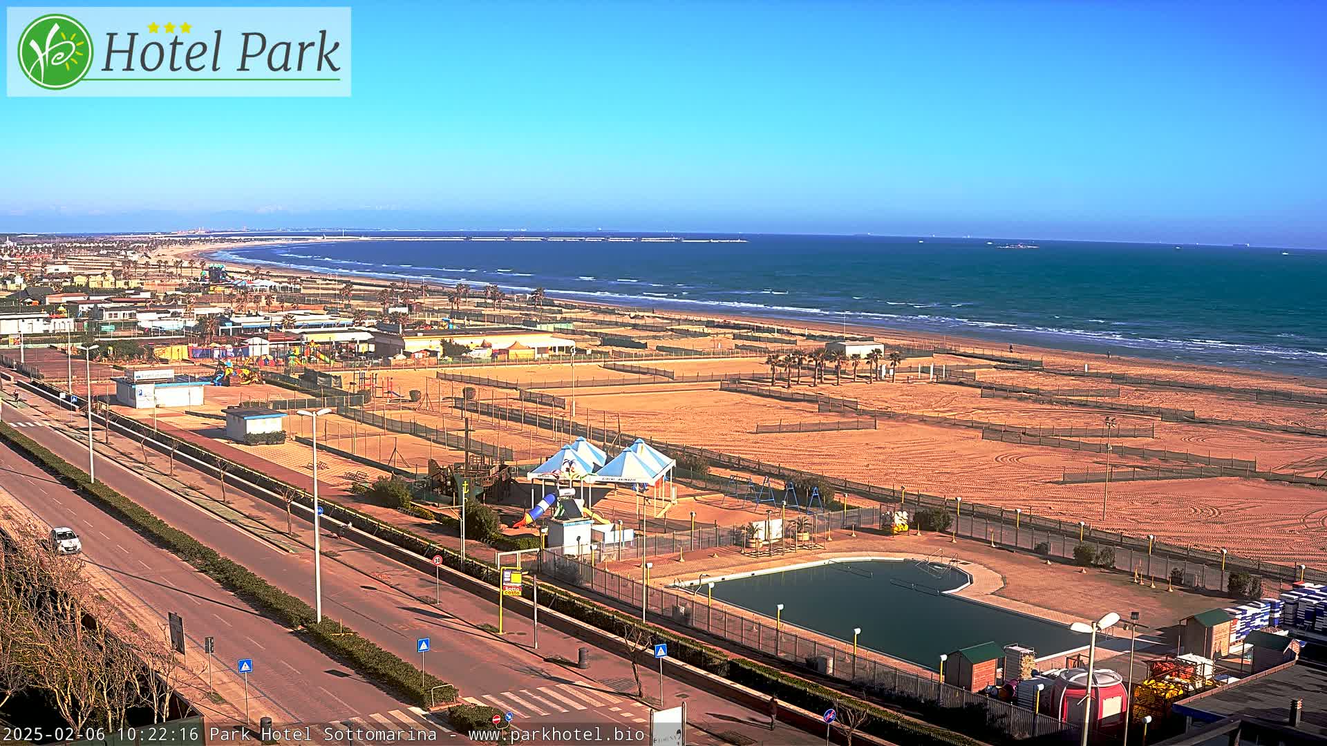 Chioggia Sottomarina Beach Panaromic Live Cam - Venice, Veneto, Italy