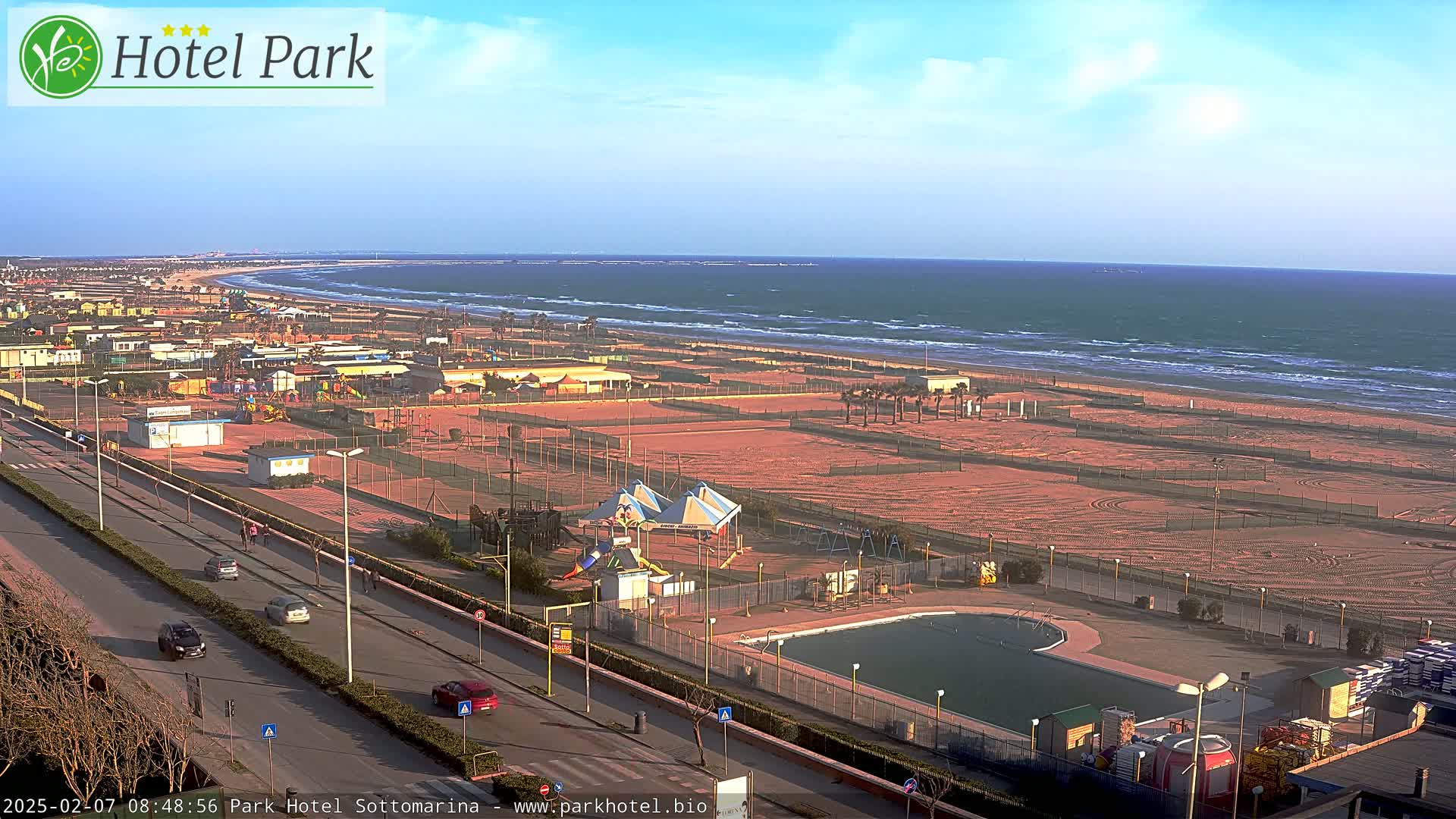 Chioggia Sottomarina Beach Panaromic Live Cam - Venice, Veneto, Italy