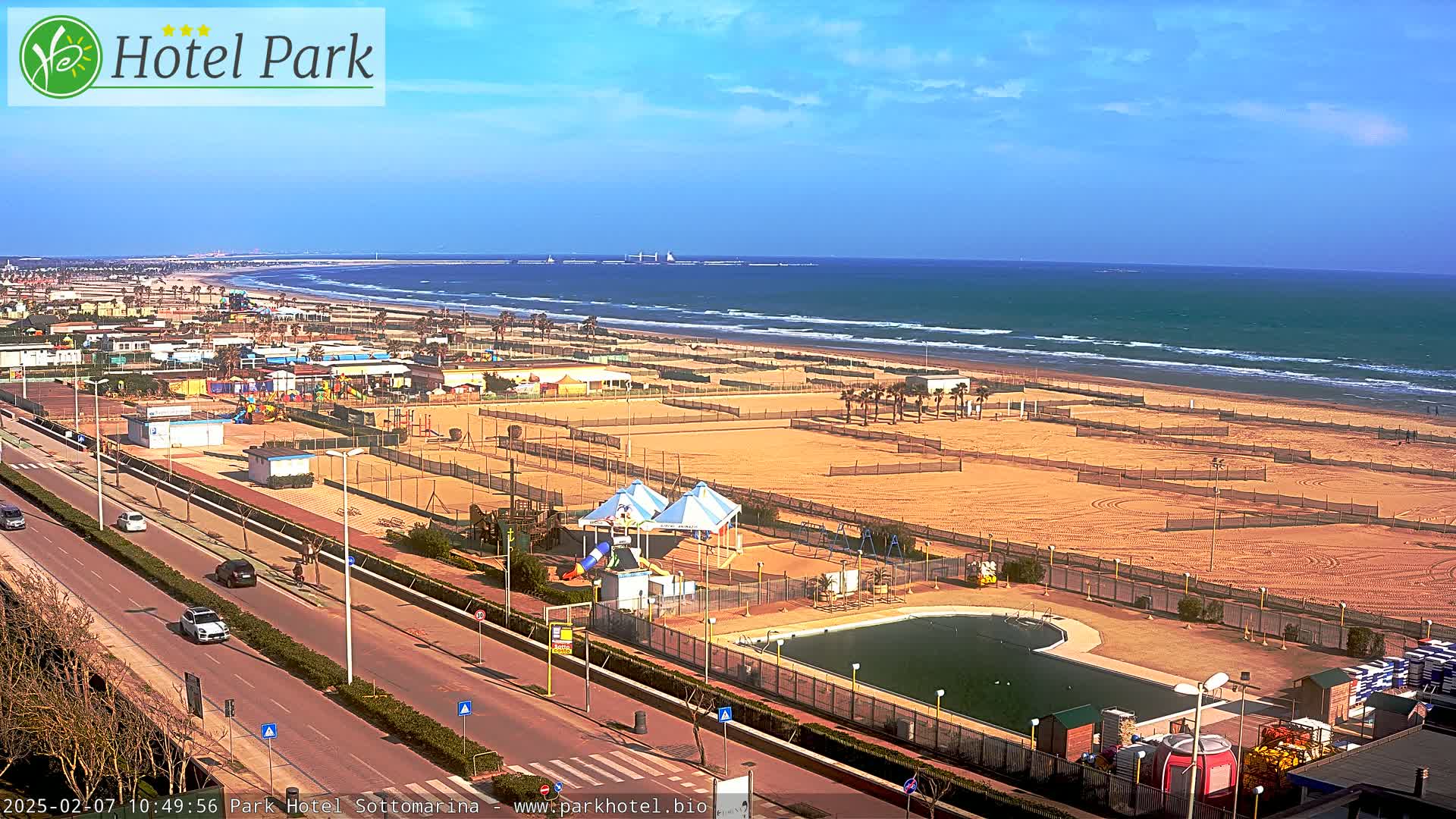 Chioggia Sottomarina Beach Panaromic Live Cam - Venice, Veneto, Italy