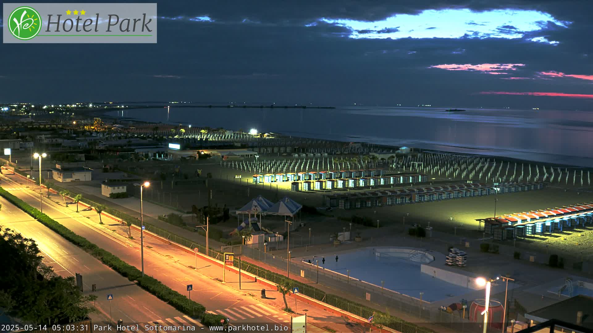 Chioggia Sottomarina Beach Panaromic Live Cam - Venice, Veneto, Italy