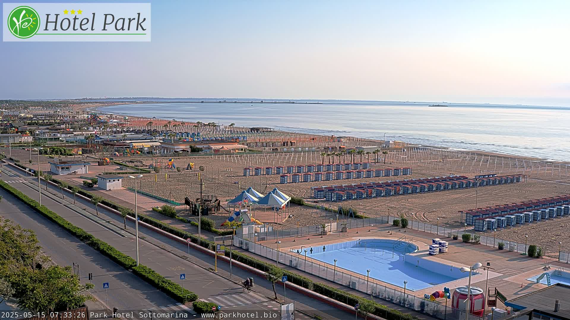 Chioggia Sottomarina Beach Panaromic Live Cam - Venice, Veneto, Italy
